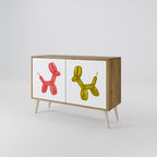 CHILDHOOD MEMORY 2-Door Sideboard in Oak Effect