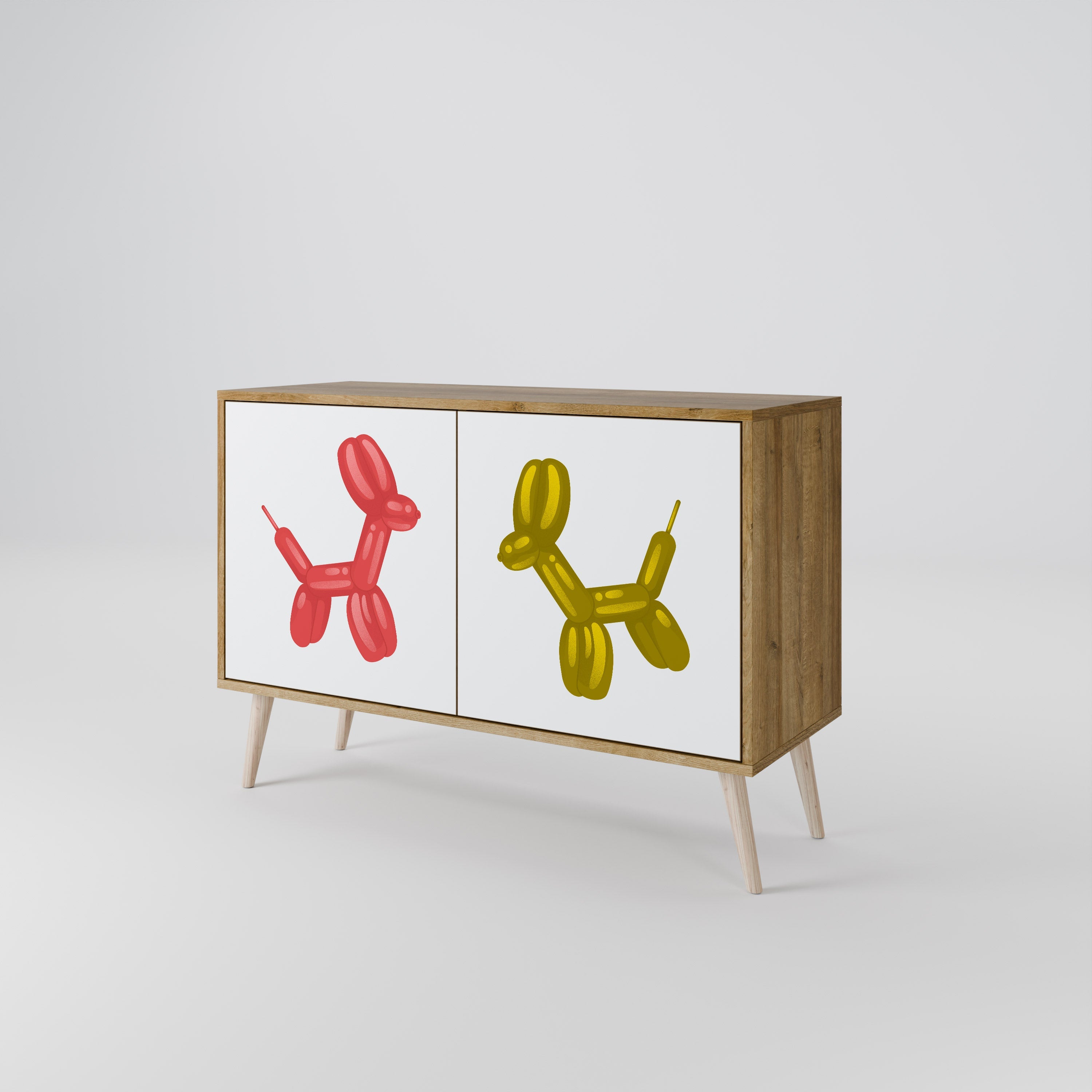 CHILDHOOD MEMORY Sideboard mit 2 Türen in Eichenoptik