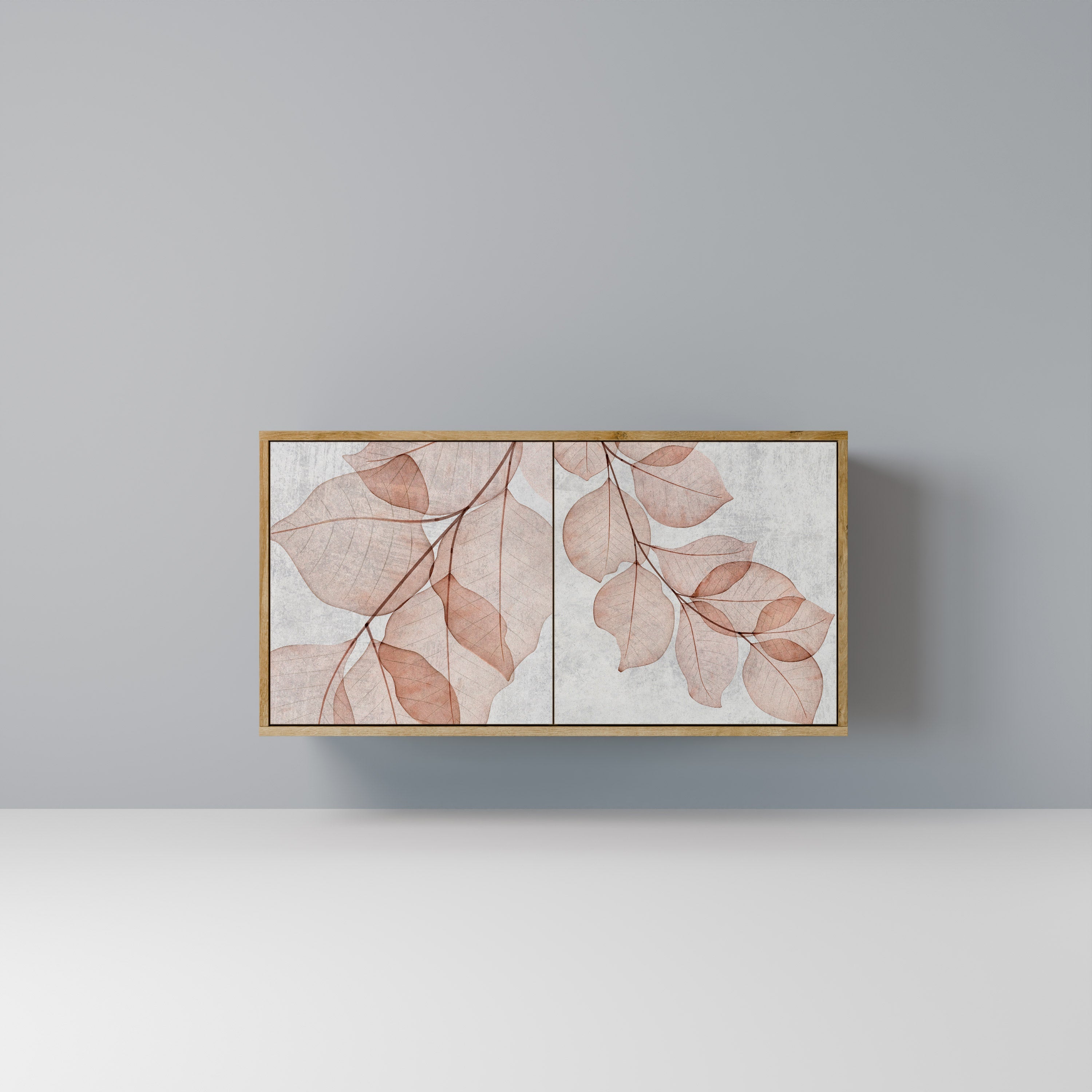 AUTUMN FRAGILITY Sideboard mit 2 Türen in Eichenoptik
