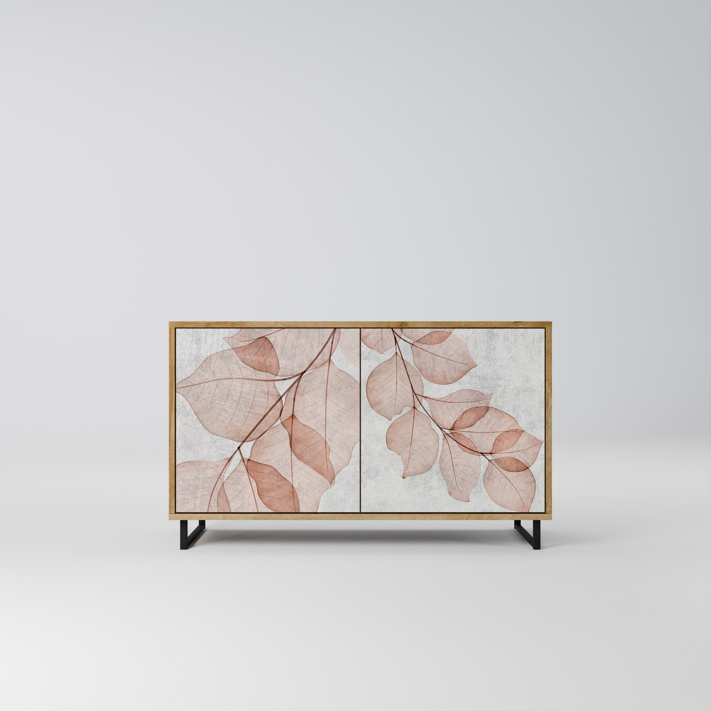 AUTUMN FRAGILITY Sideboard mit 2 Türen in Eichenoptik