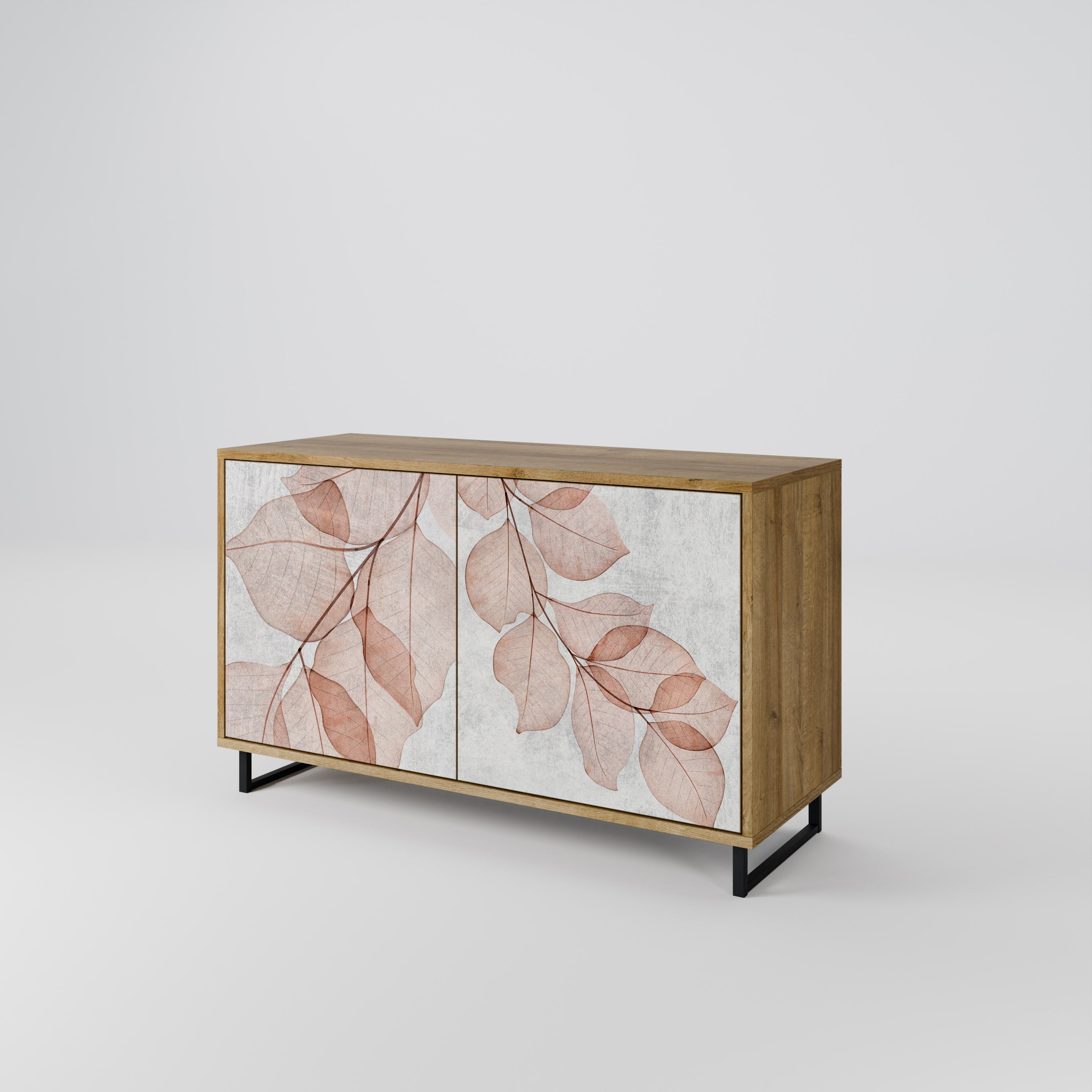 AUTUMN FRAGILITY Sideboard mit 2 Türen in Eichenoptik
