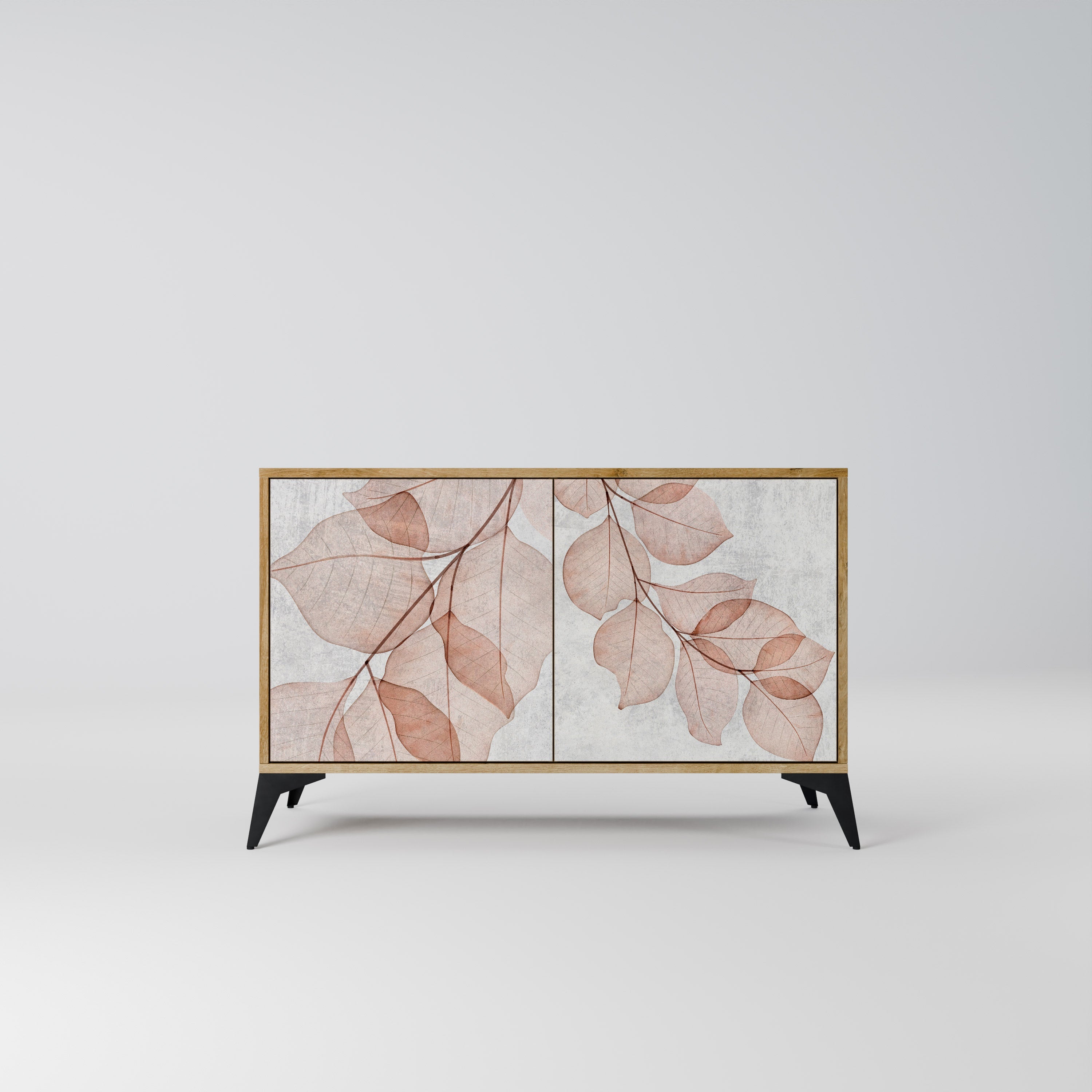 AUTUMN FRAGILITY Sideboard mit 2 Türen in Eichenoptik