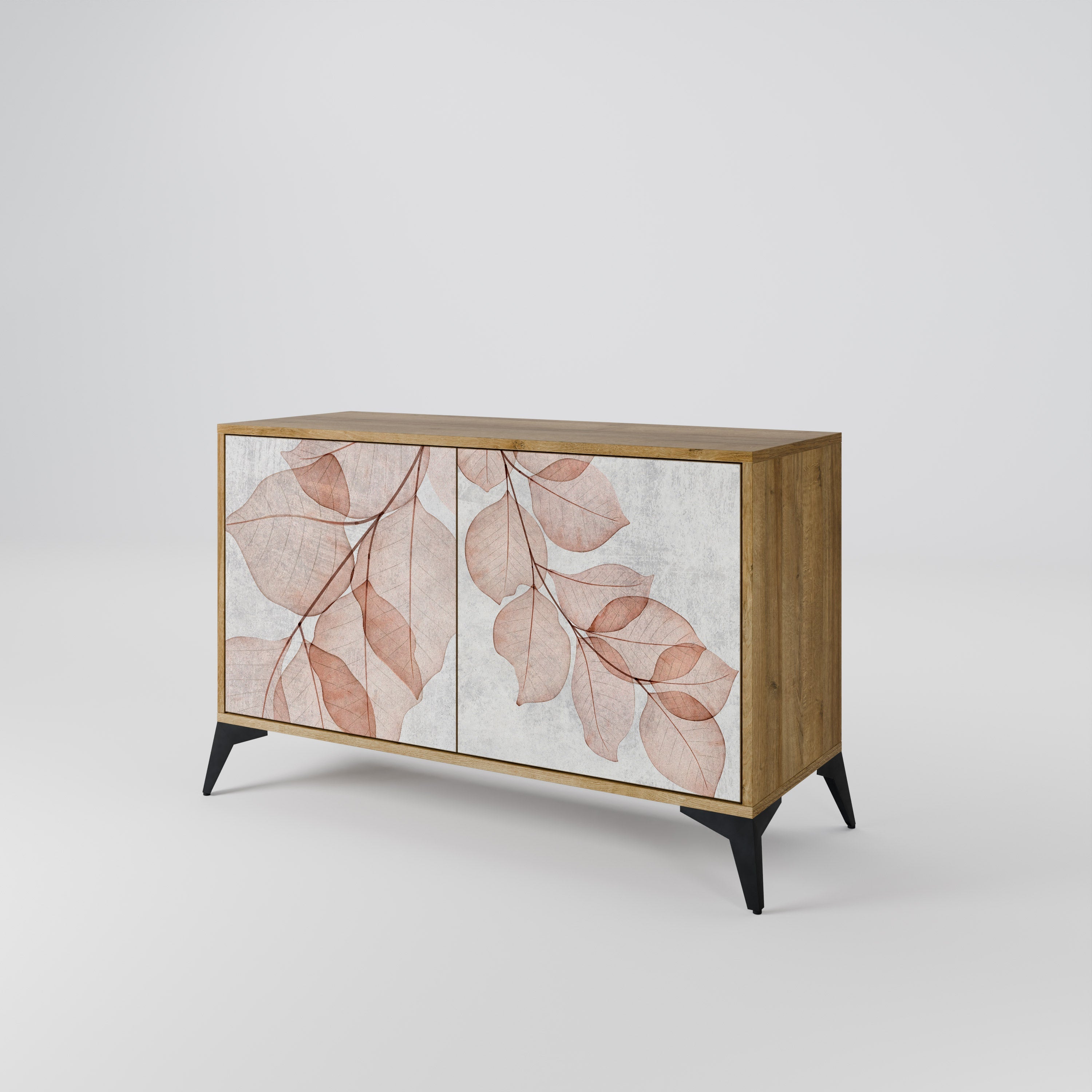 AUTUMN FRAGILITY Sideboard mit 2 Türen in Eichenoptik