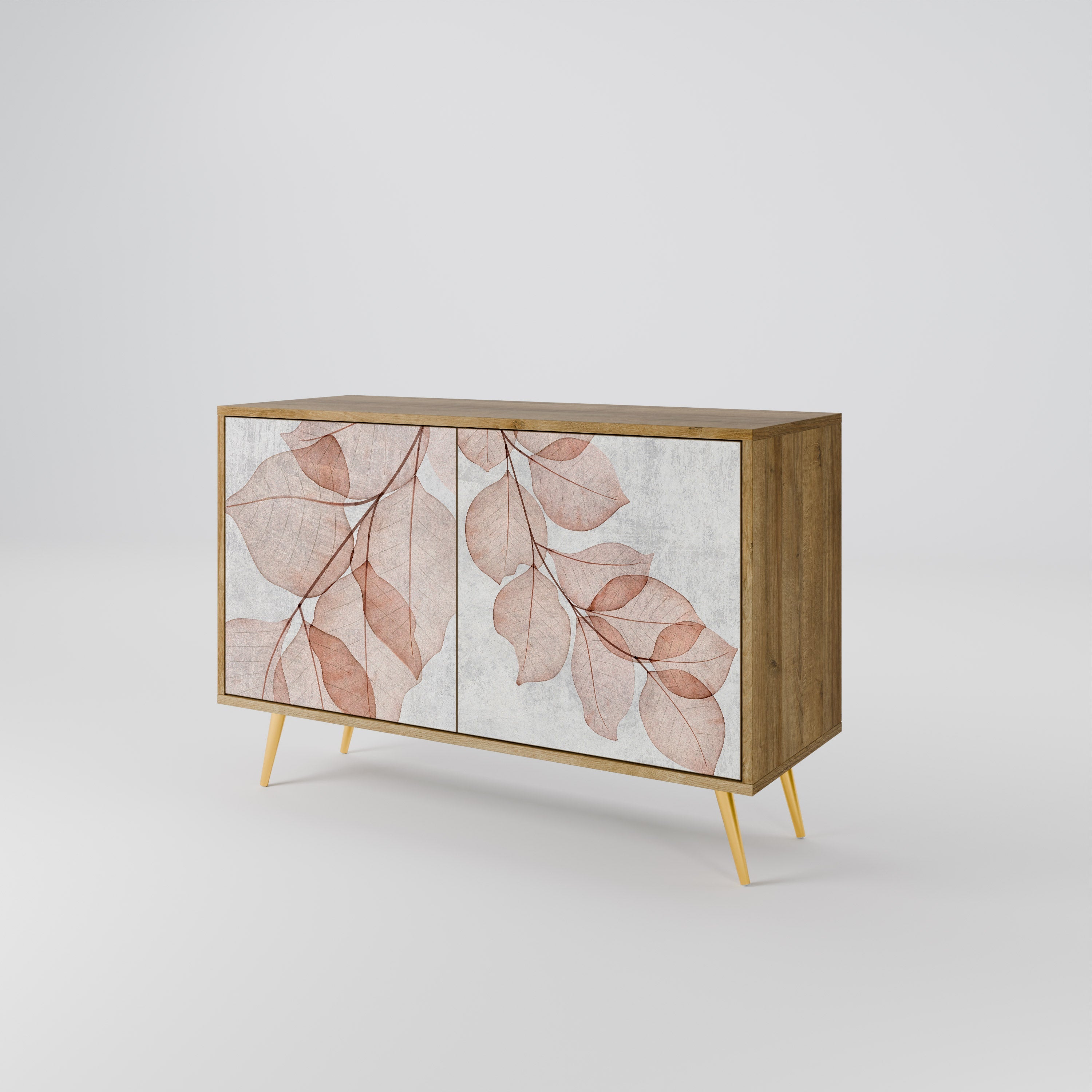 AUTUMN FRAGILITY Sideboard mit 2 Türen in Eichenoptik