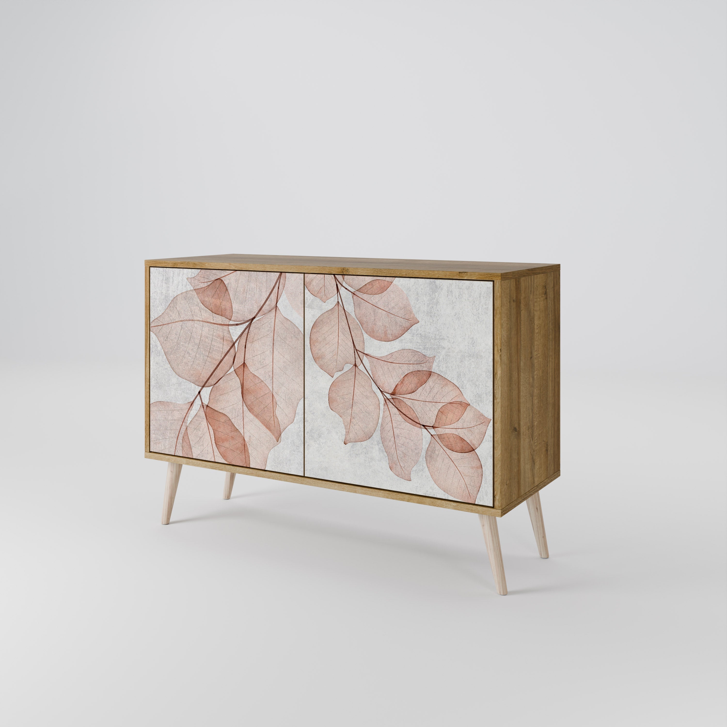 AUTUMN FRAGILITY Sideboard mit 2 Türen in Eichenoptik