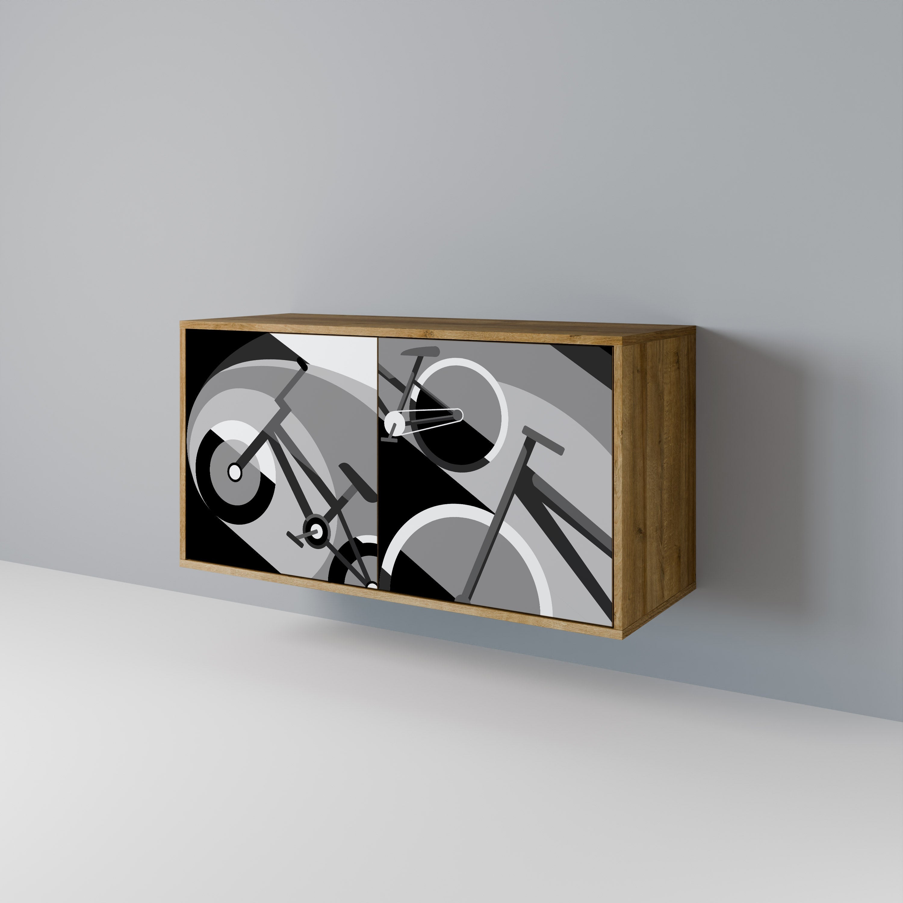 BIKE ENERGY 2-türiges Sideboard in Eichenoptik