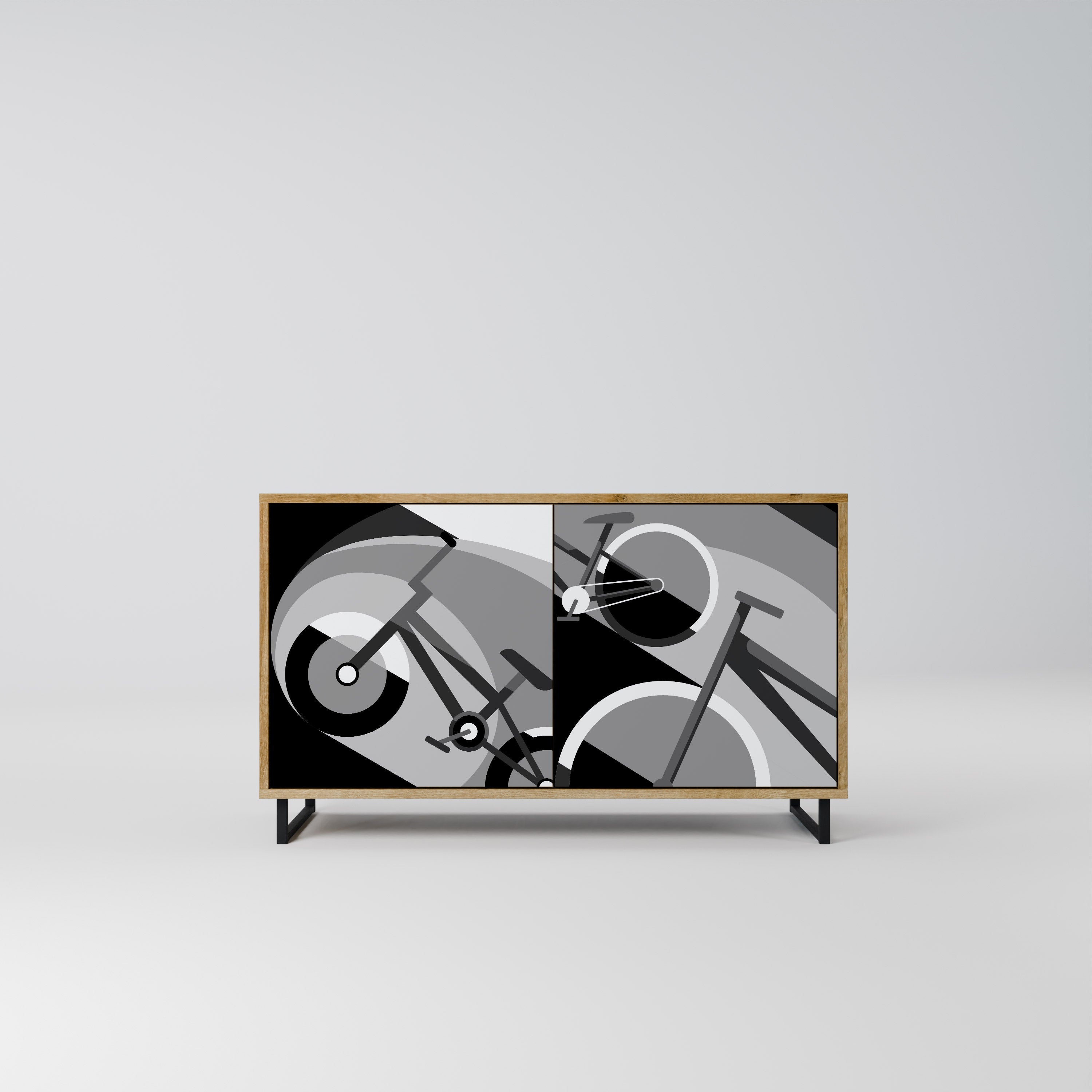 BIKE ENERGY 2-türiges Sideboard in Eichenoptik