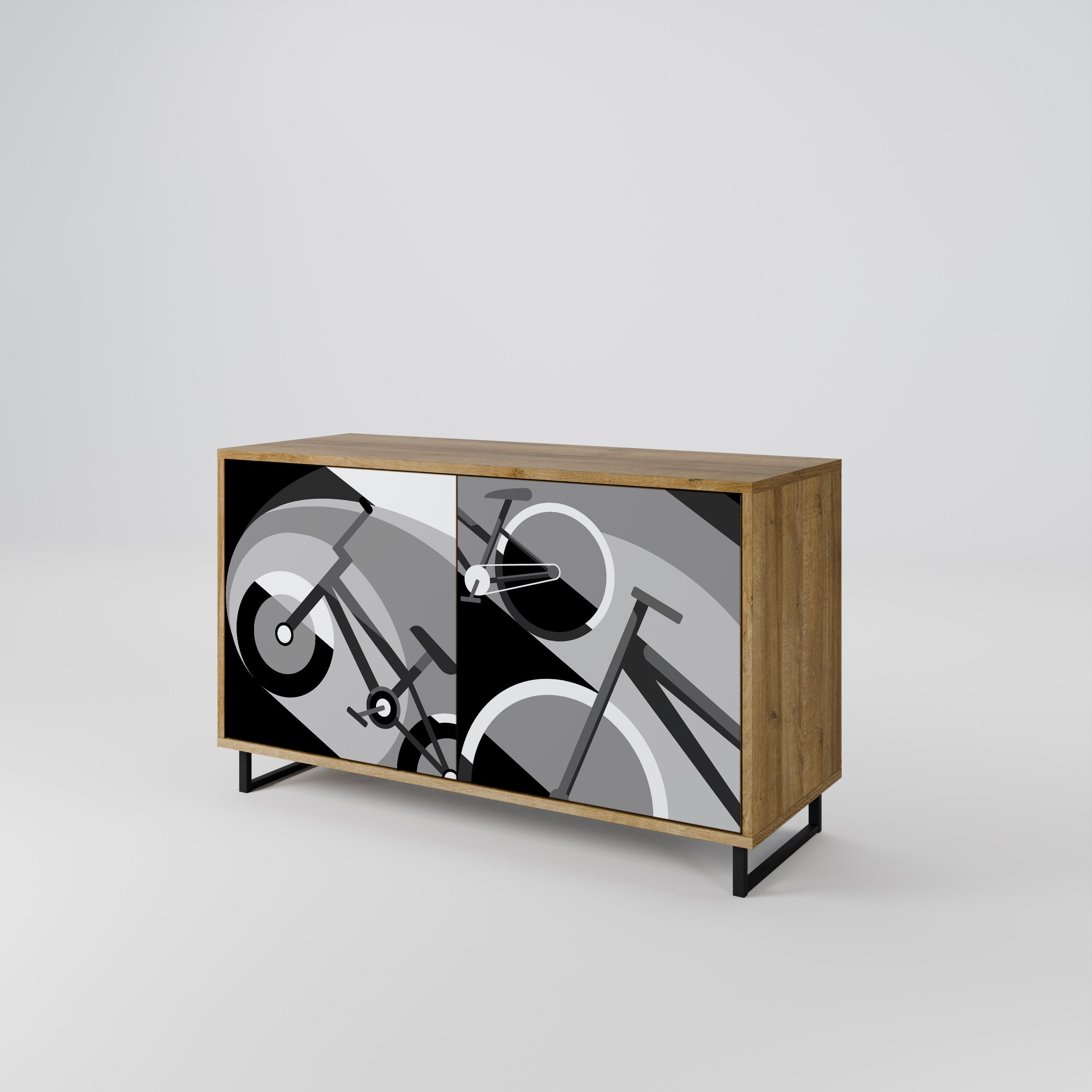 BIKE ENERGY 2-türiges Sideboard in Eichenoptik