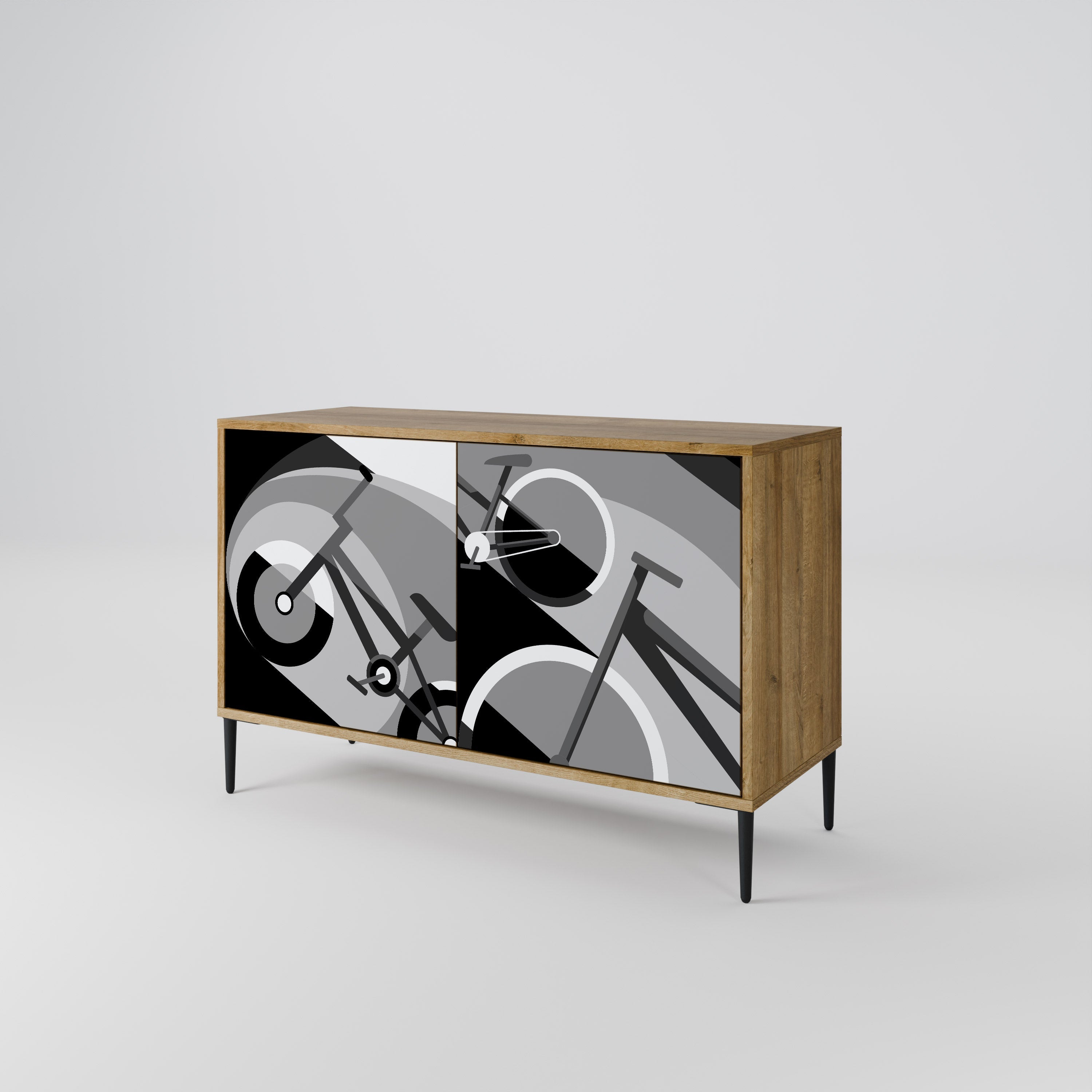 BIKE ENERGY 2-türiges Sideboard in Eichenoptik
