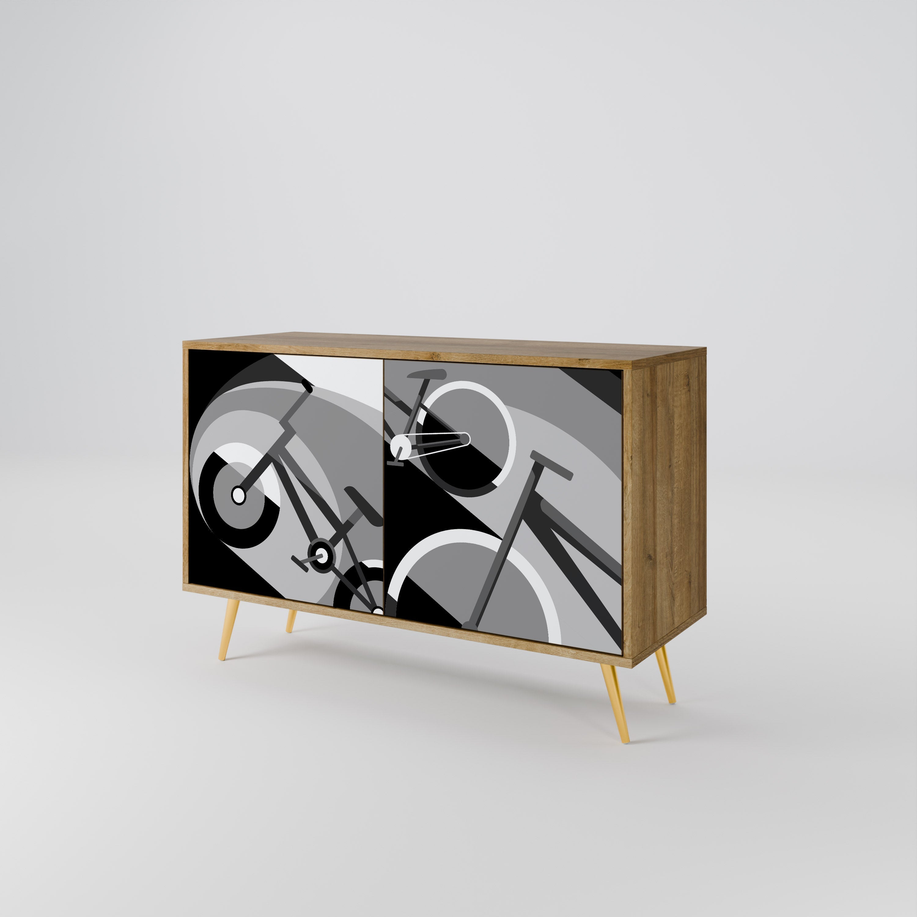 BIKE ENERGY 2-türiges Sideboard in Eichenoptik