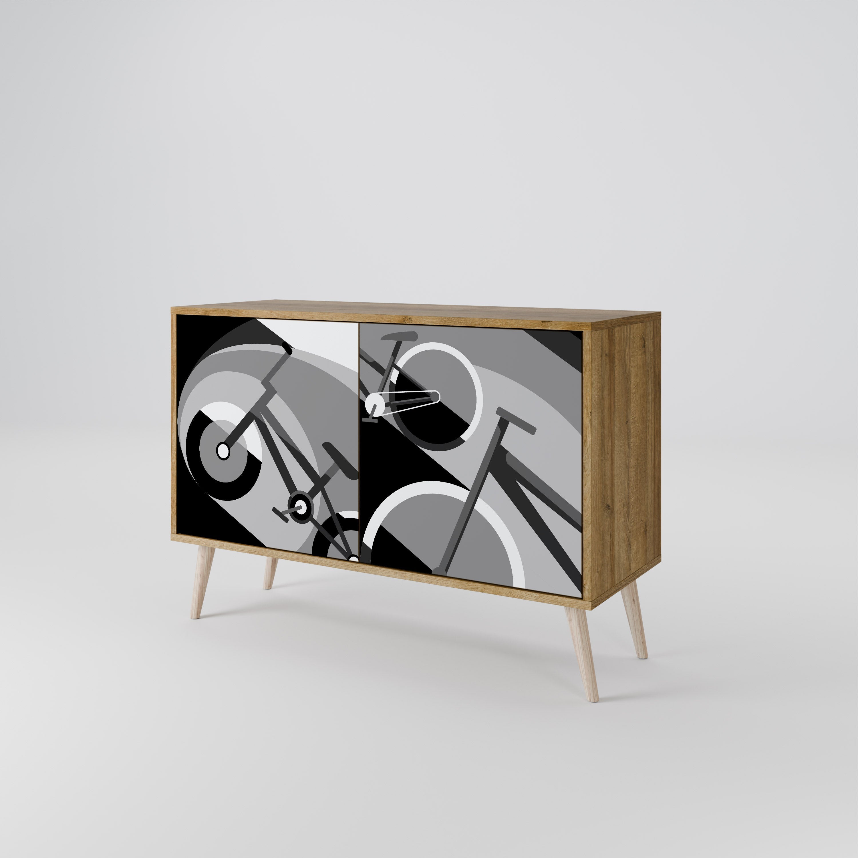 BIKE ENERGY 2-türiges Sideboard in Eichenoptik