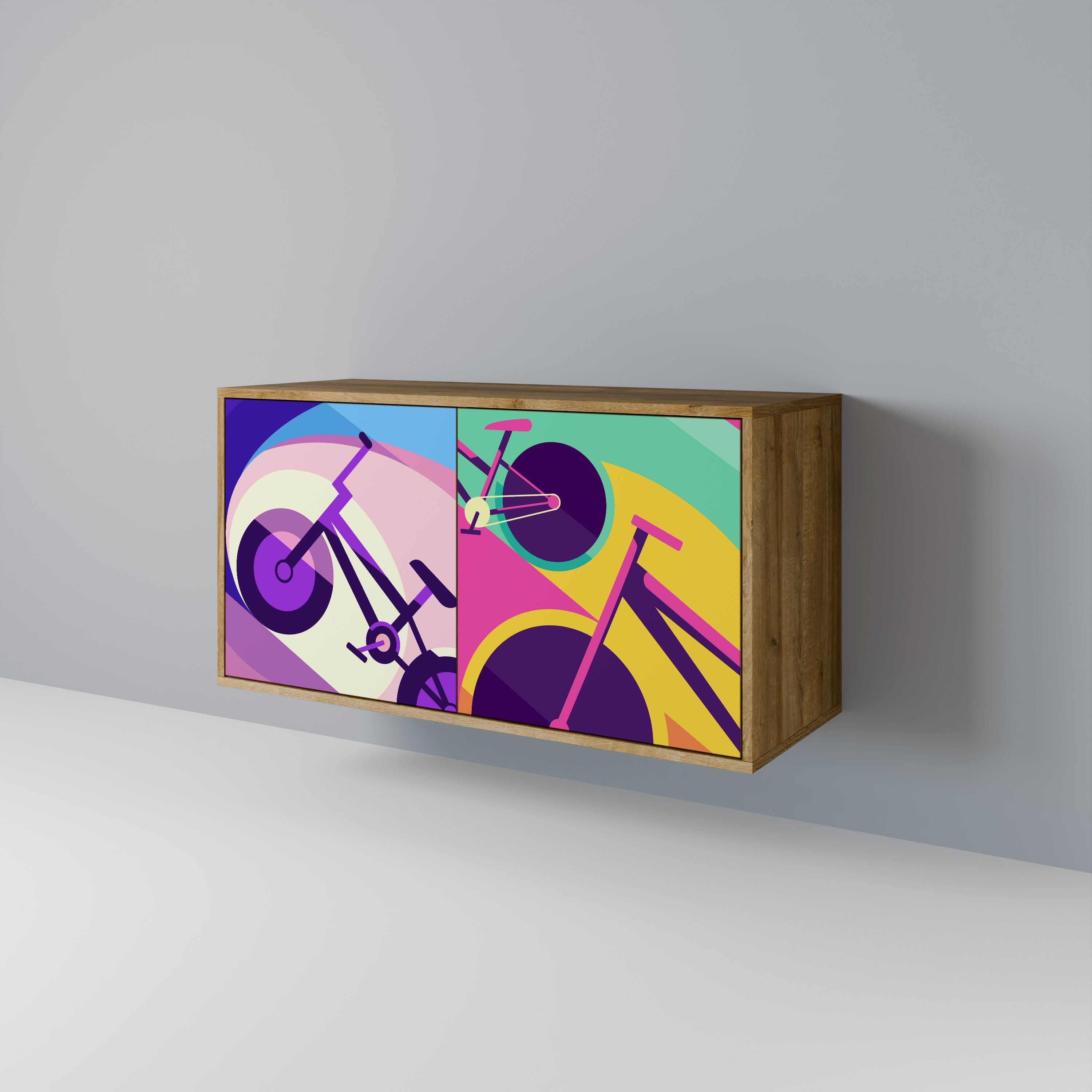 BIKE DREAMS 2-türiges Sideboard in Eichenoptik
