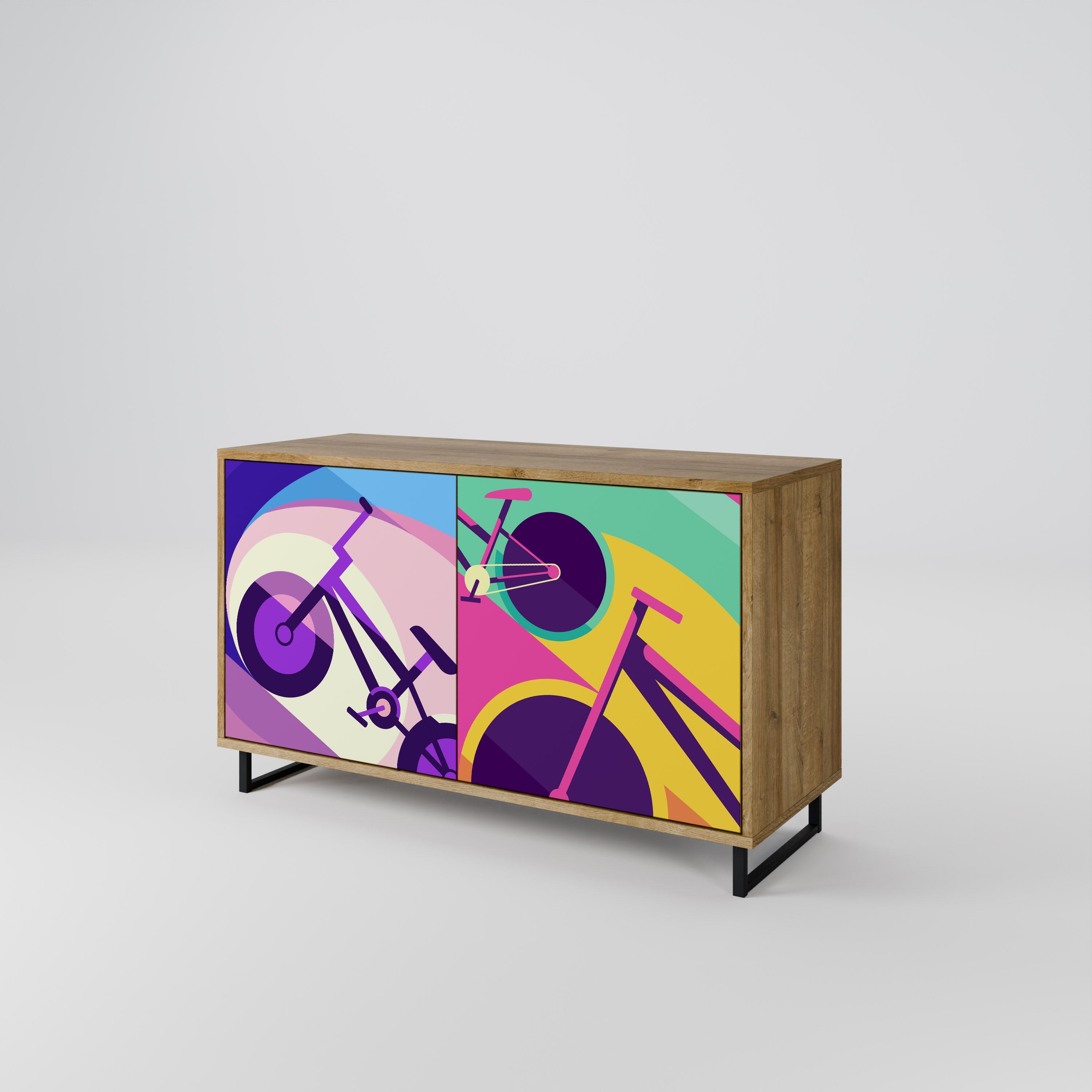 BIKE DREAMS 2-türiges Sideboard in Eichenoptik