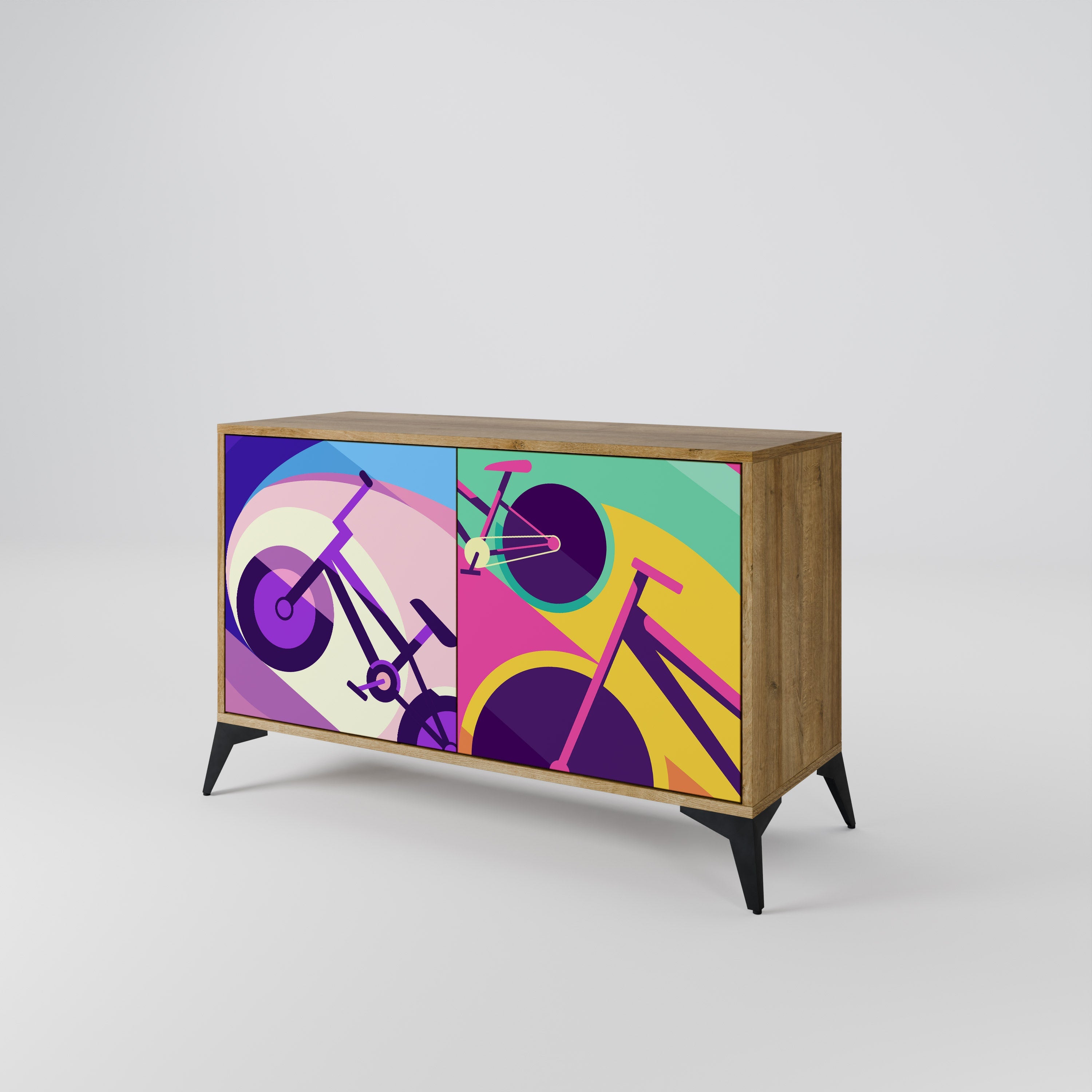 BIKE DREAMS 2-türiges Sideboard in Eichenoptik