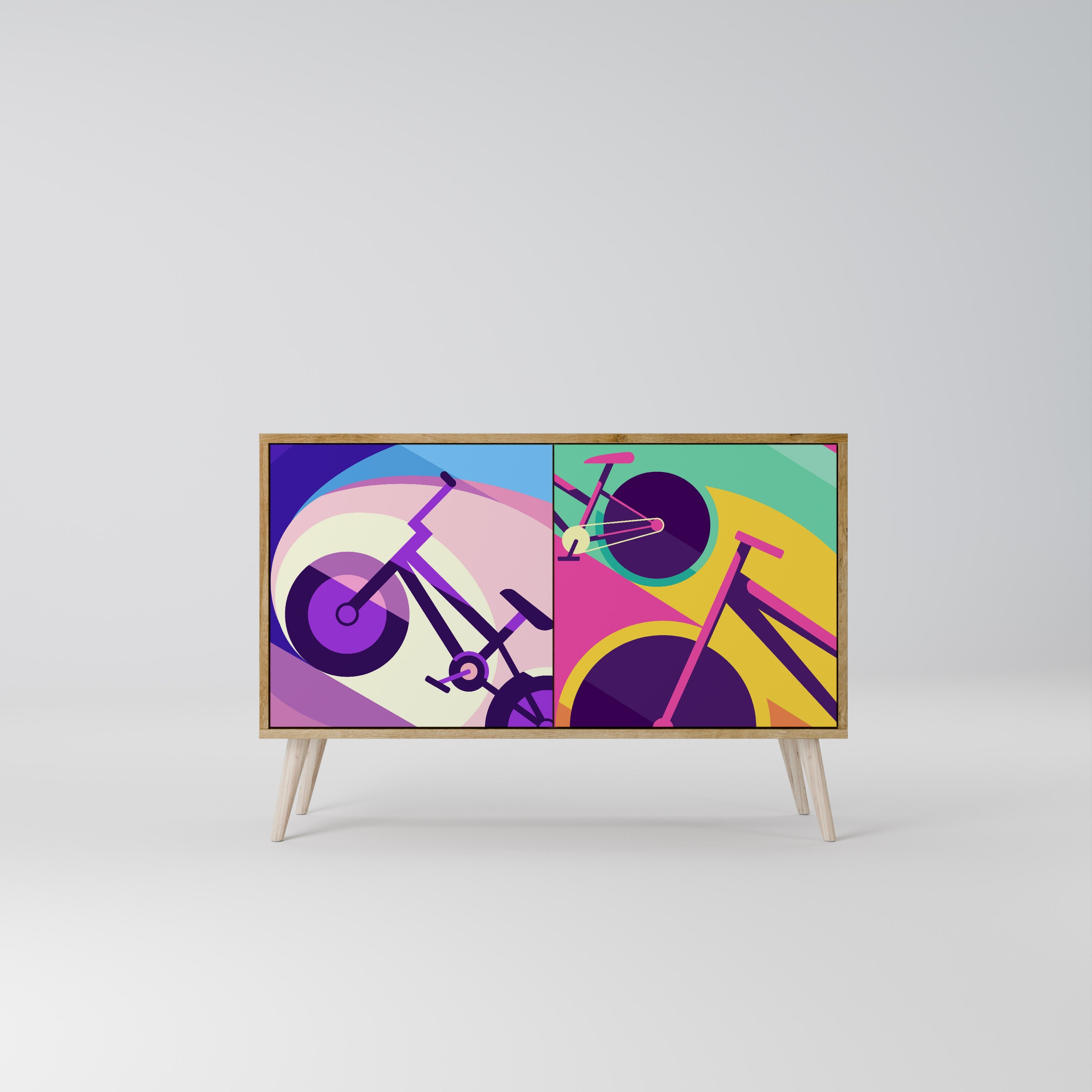 BIKE DREAMS 2-türiges Sideboard in Eichenoptik