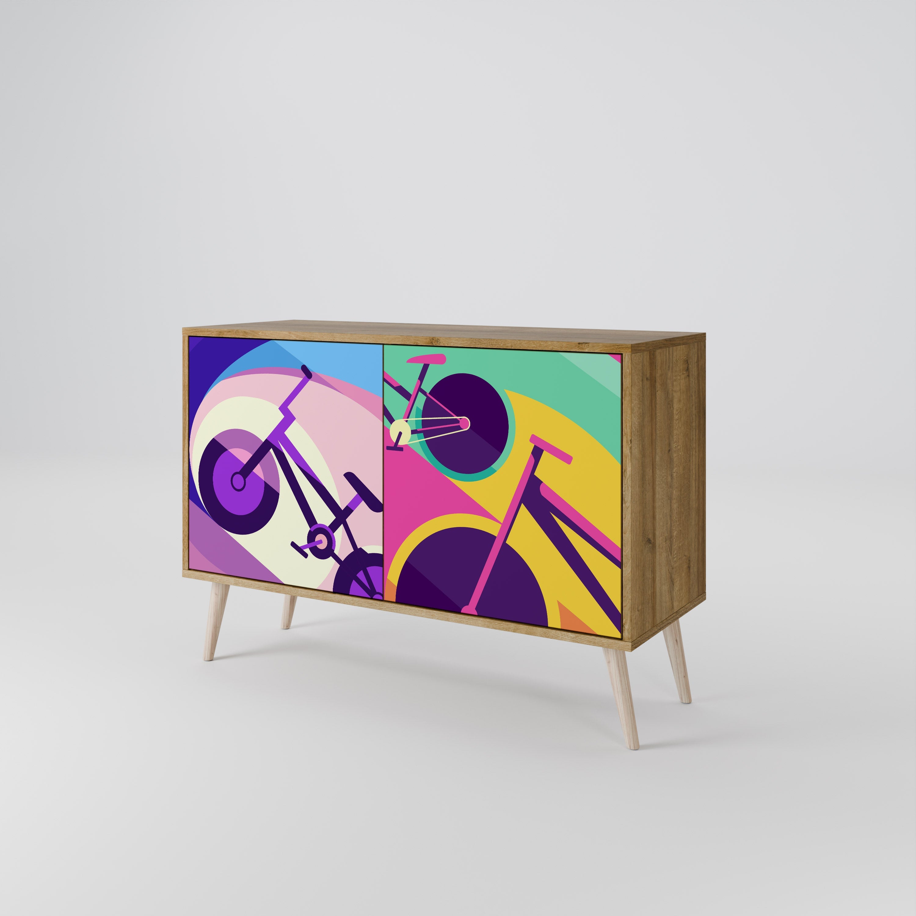BIKE DREAMS 2-türiges Sideboard in Eichenoptik