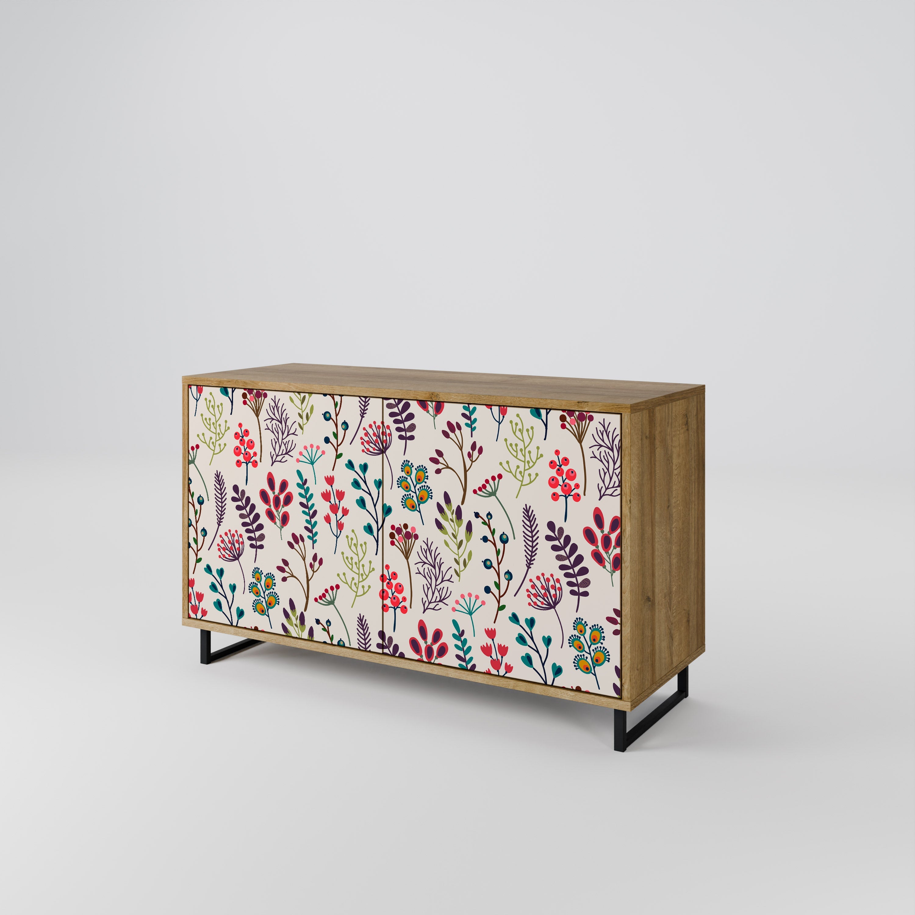 AUTUMN SUNDRIES Sideboard mit 2 Türen in Eichenoptik