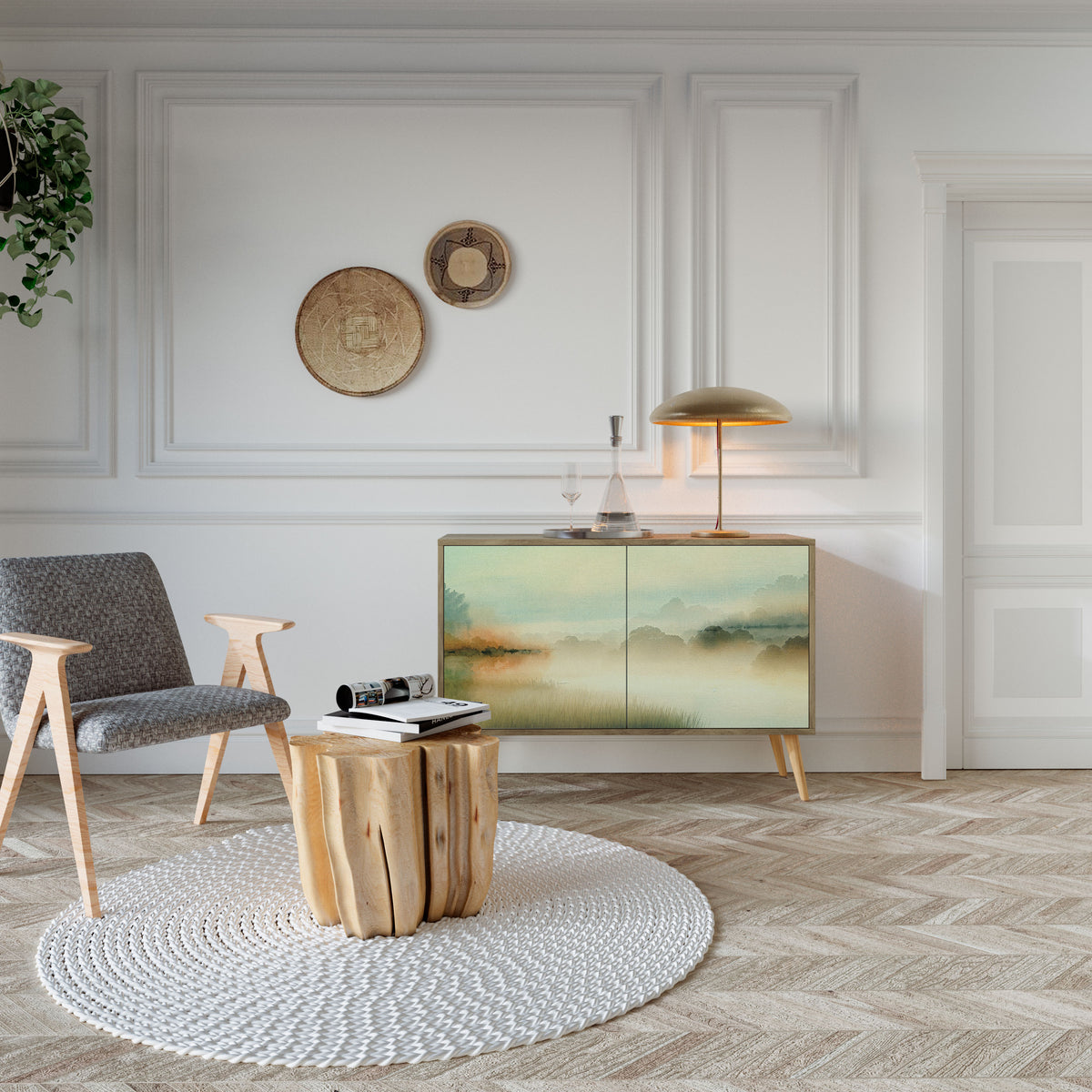 MORNING BY THE LAKE 2-türiges Sideboard