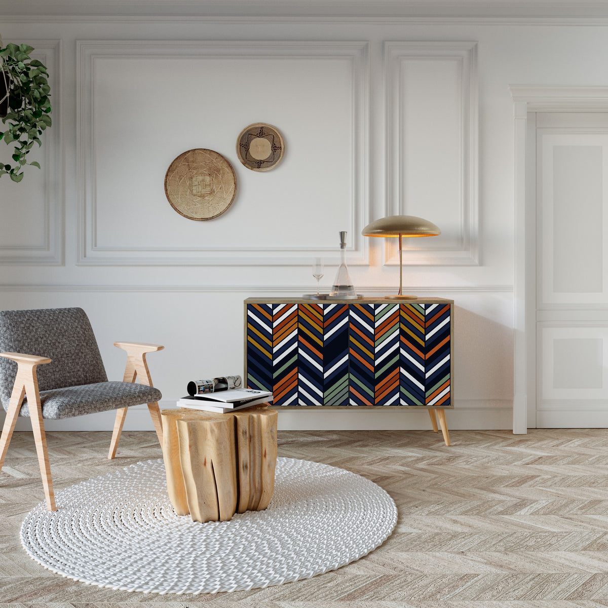 VIBRANT PATCHWORK 2-türiges Sideboard