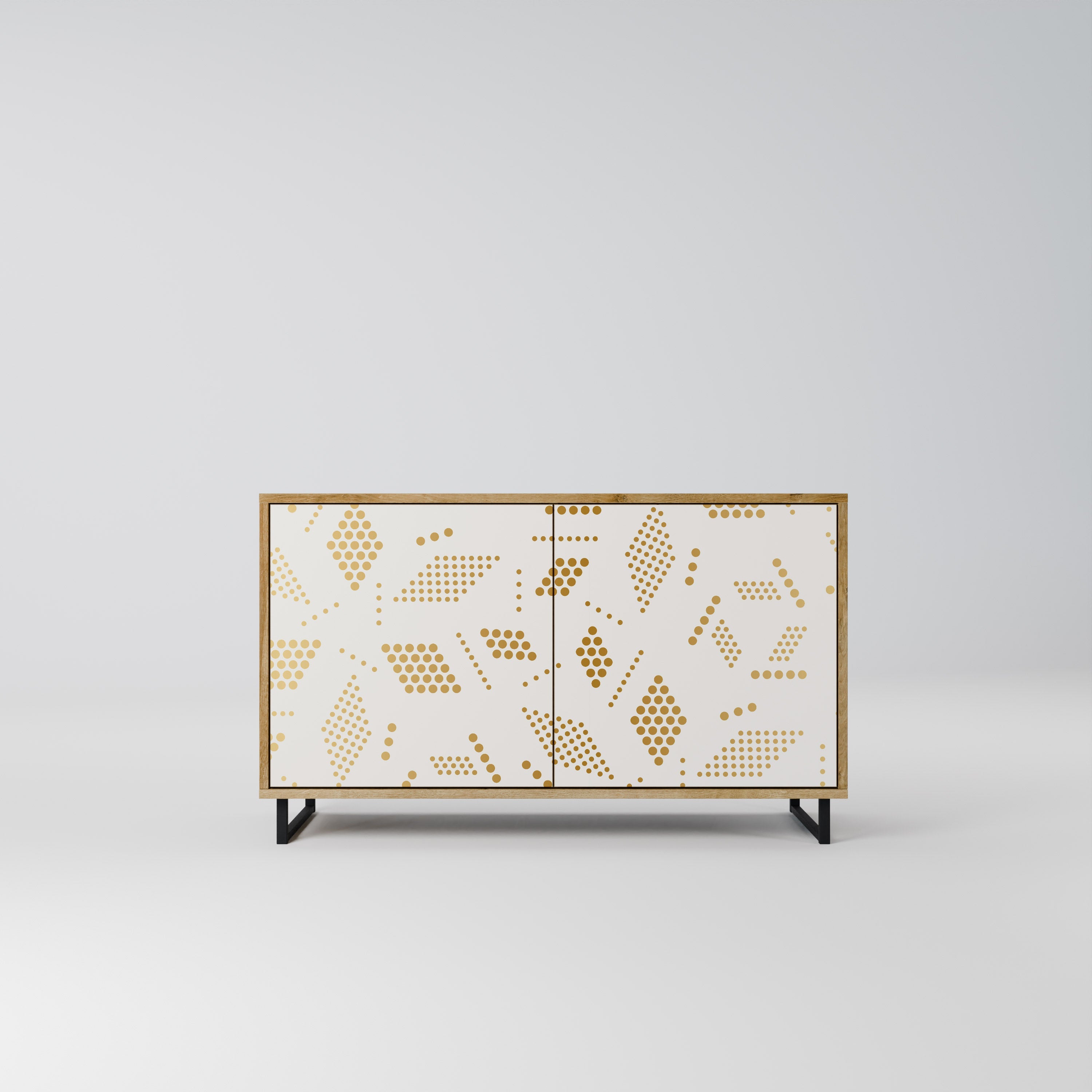 SPOTTED DAZE Sideboard mit 2 Türen in Eichenoptik