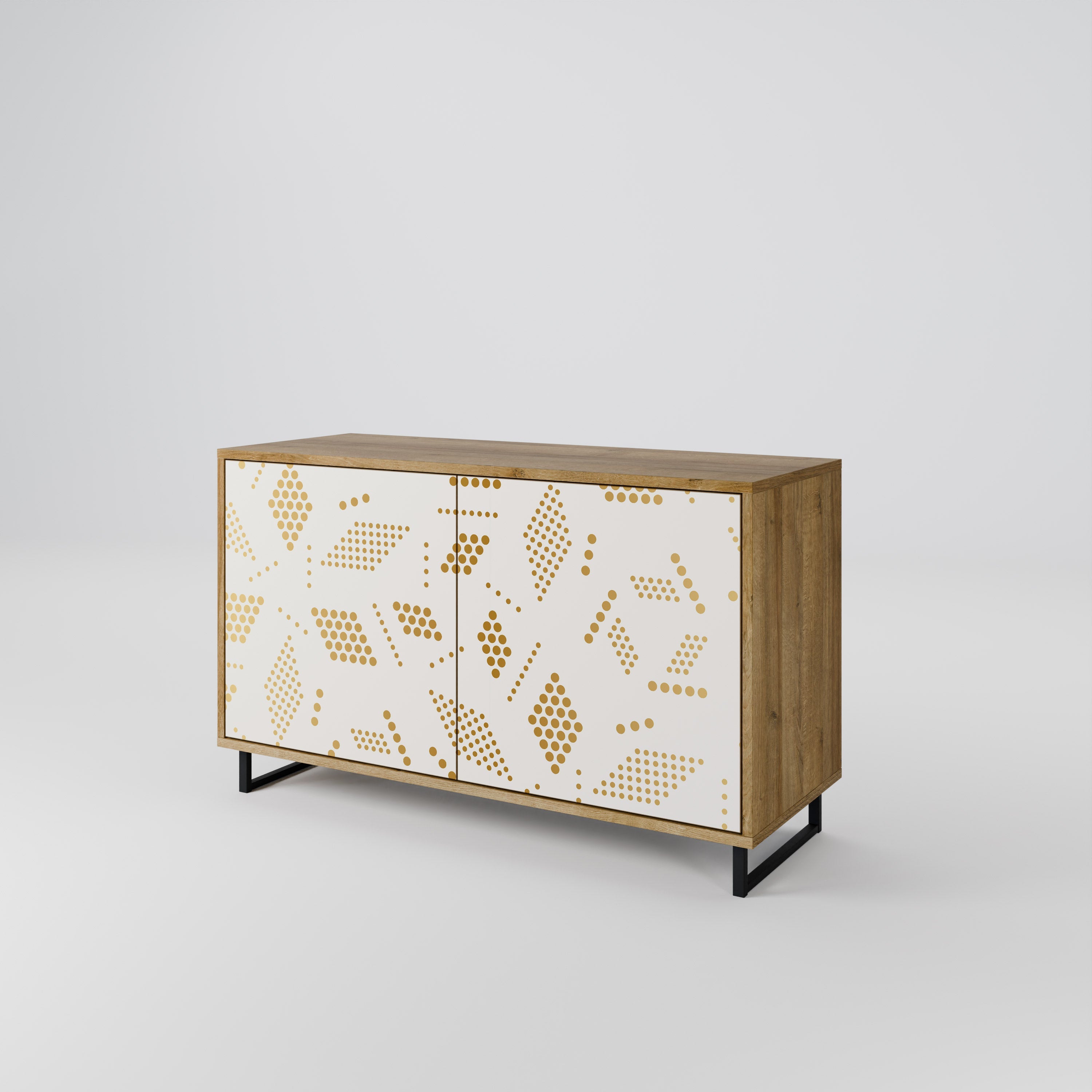 SPOTTED DAZE Sideboard mit 2 Türen in Eichenoptik