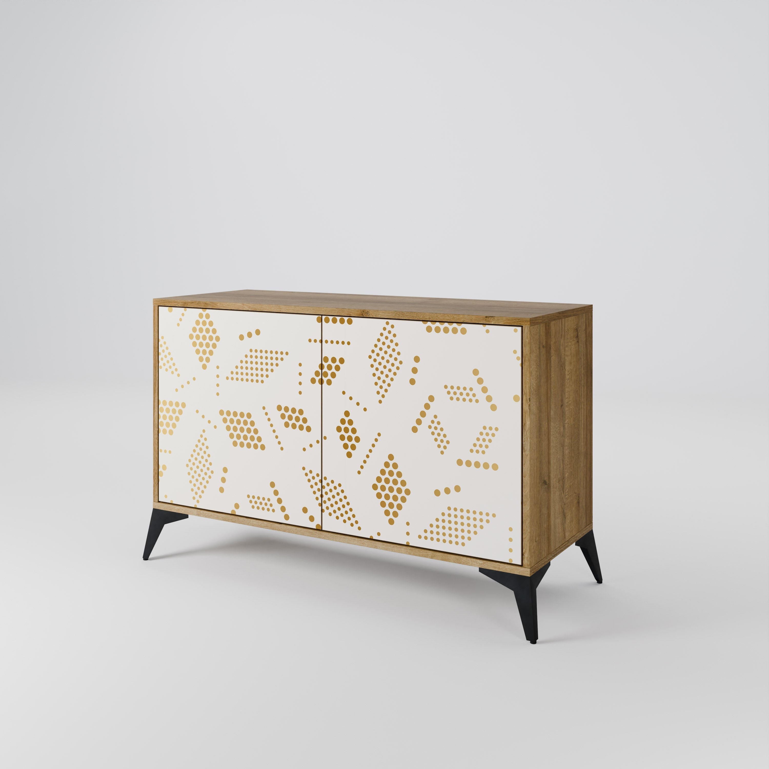 SPOTTED DAZE Sideboard mit 2 Türen in Eichenoptik