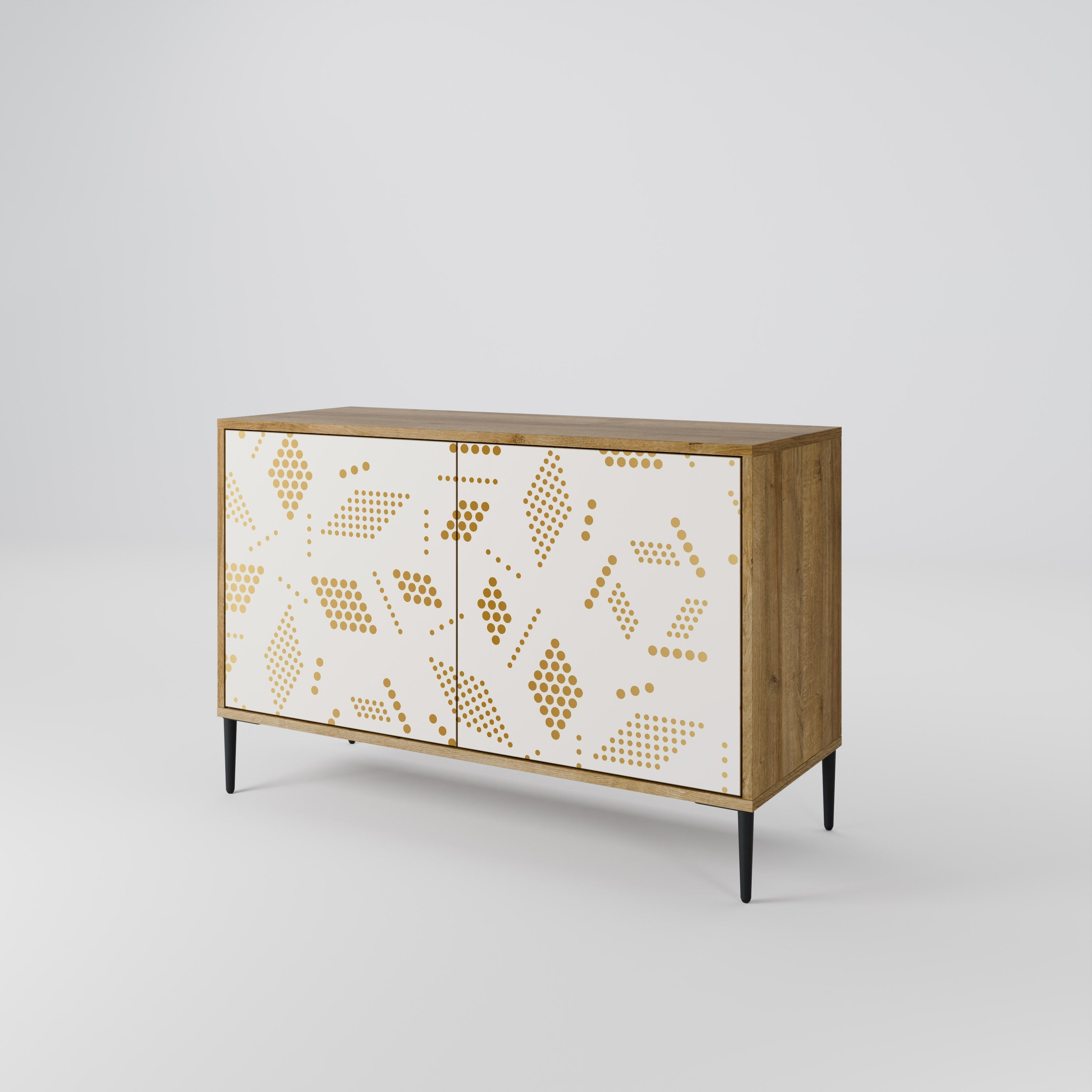 SPOTTED DAZE Sideboard mit 2 Türen in Eichenoptik