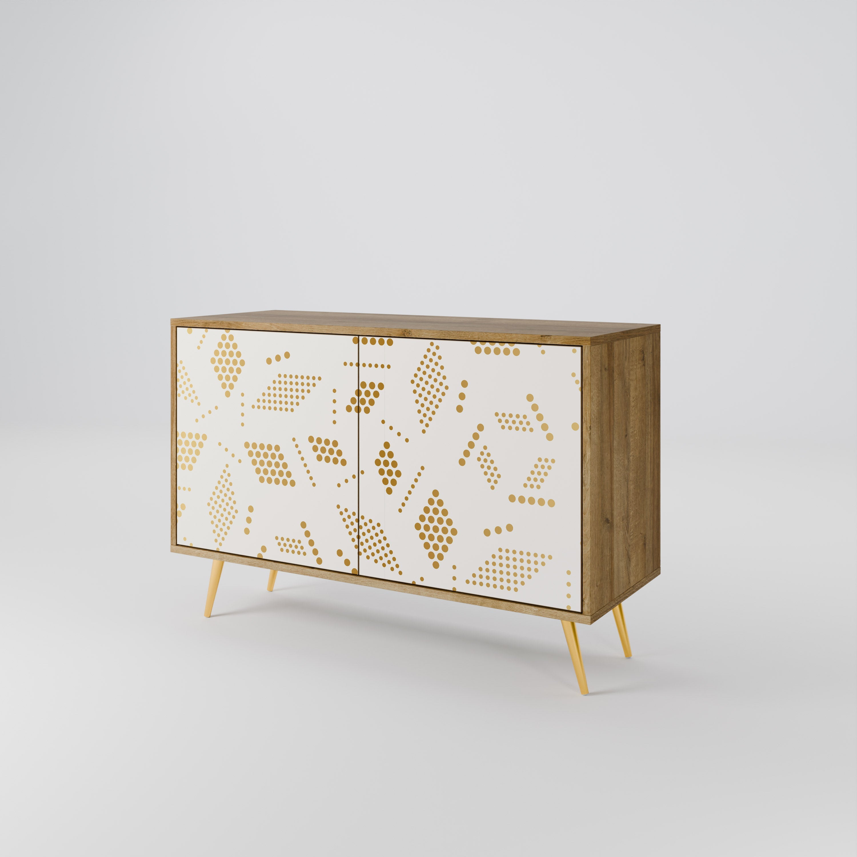 SPOTTED DAZE Sideboard mit 2 Türen in Eichenoptik