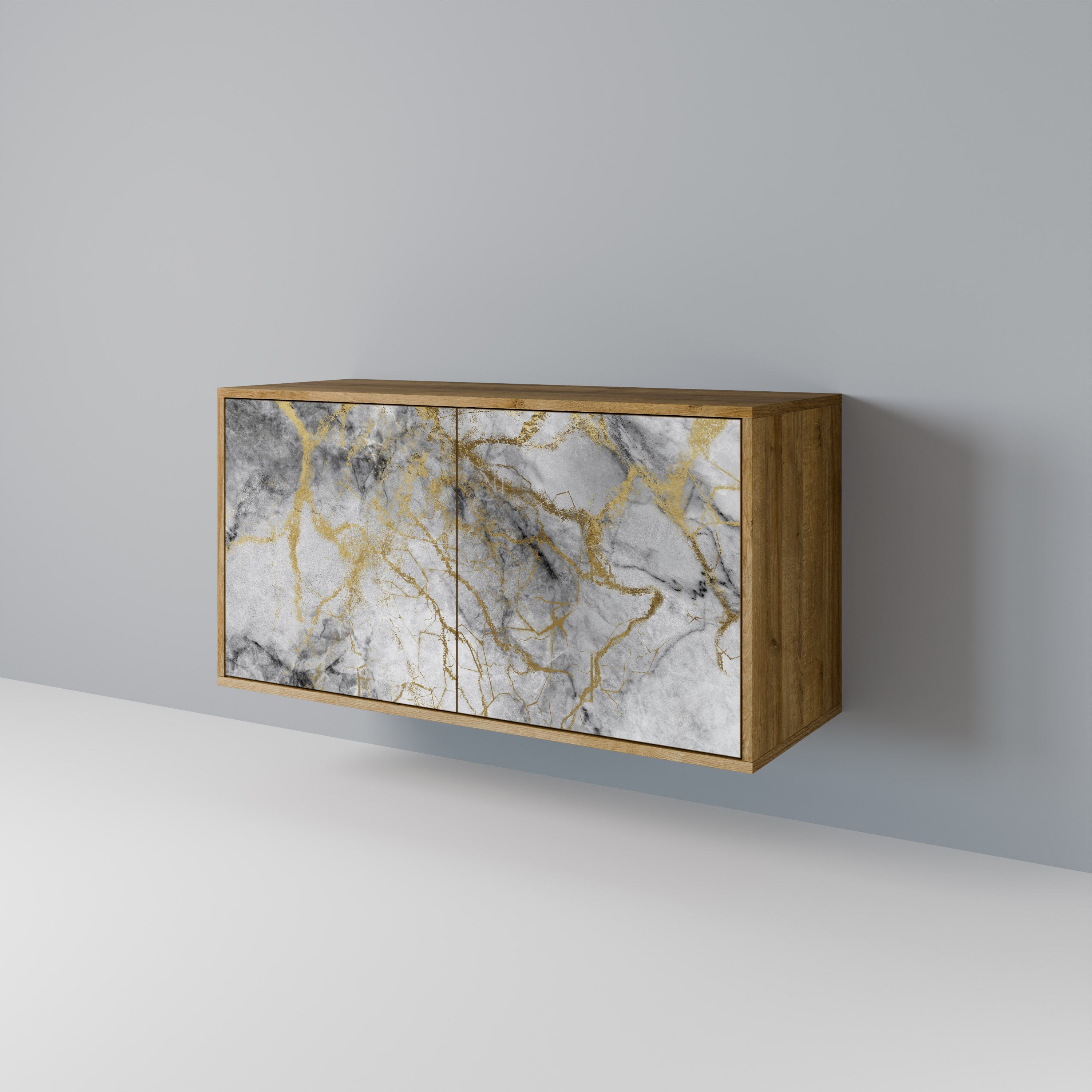 TIMELESS GLIDE Sideboard mit 2 Türen in Eichenoptik