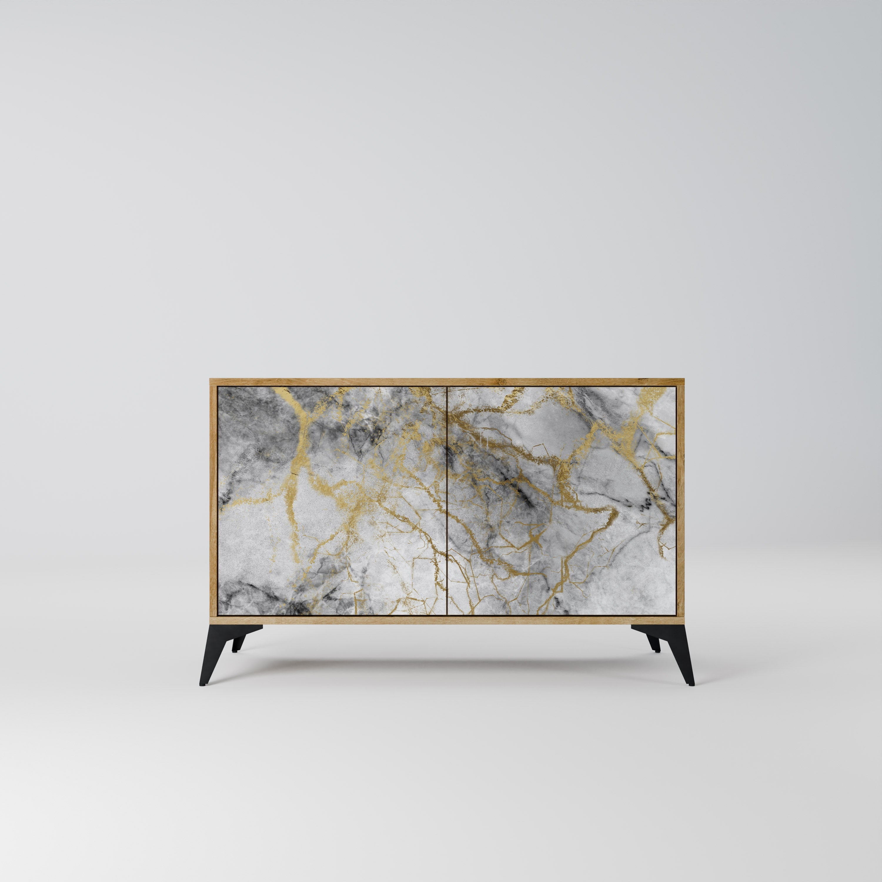 TIMELESS GLIDE Sideboard mit 2 Türen in Eichenoptik