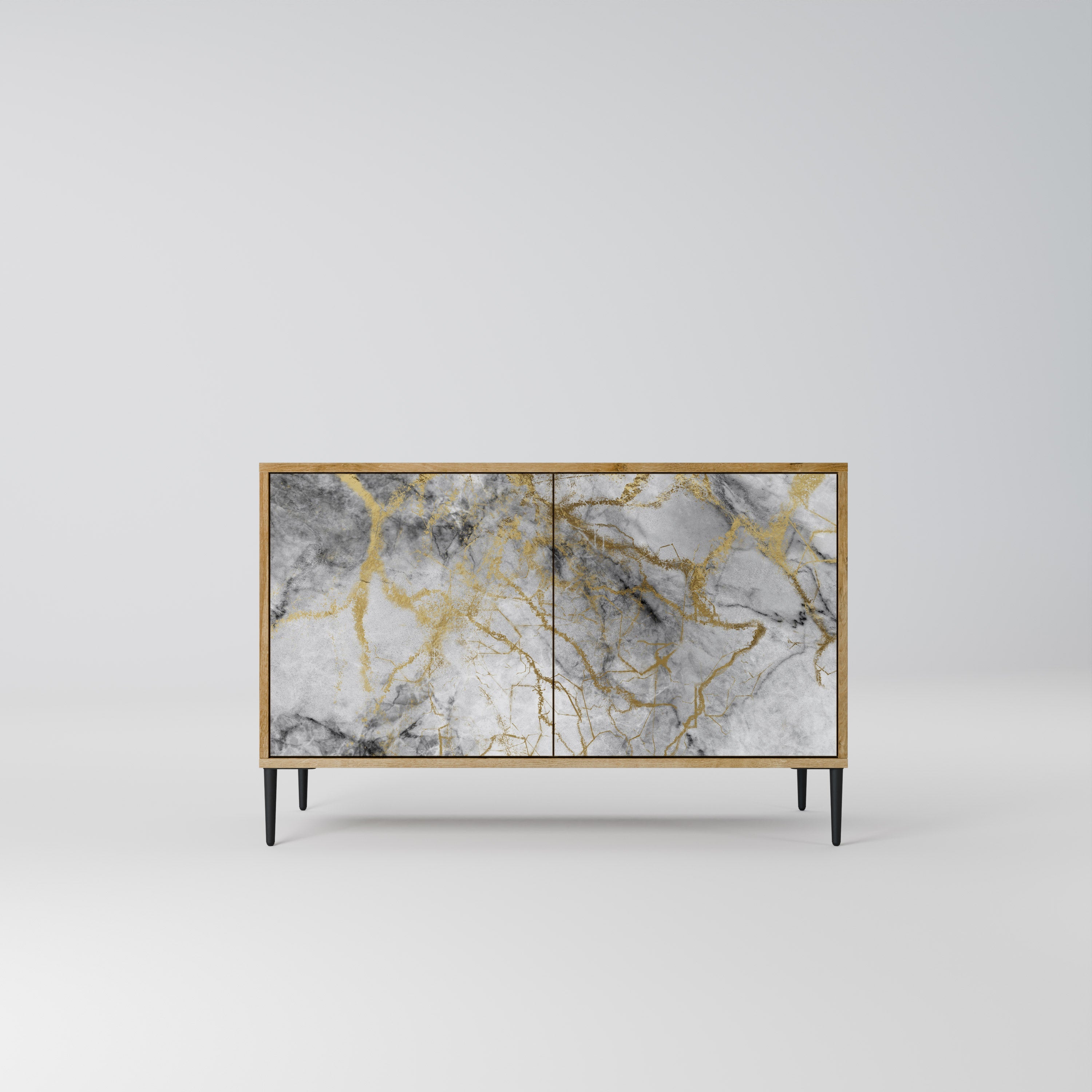 TIMELESS GLIDE Sideboard mit 2 Türen in Eichenoptik