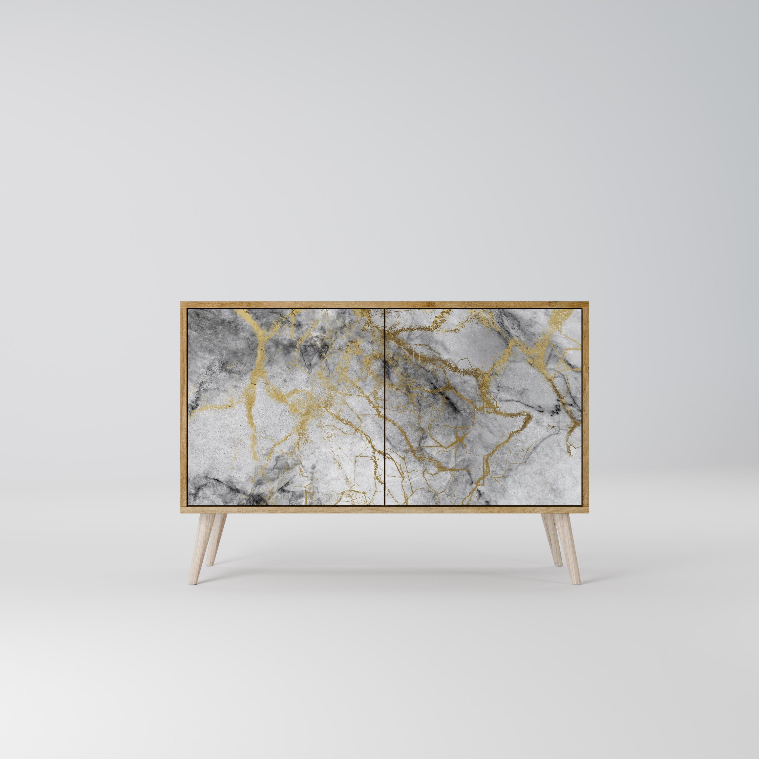 TIMELESS GLIDE Sideboard mit 2 Türen in Eichenoptik