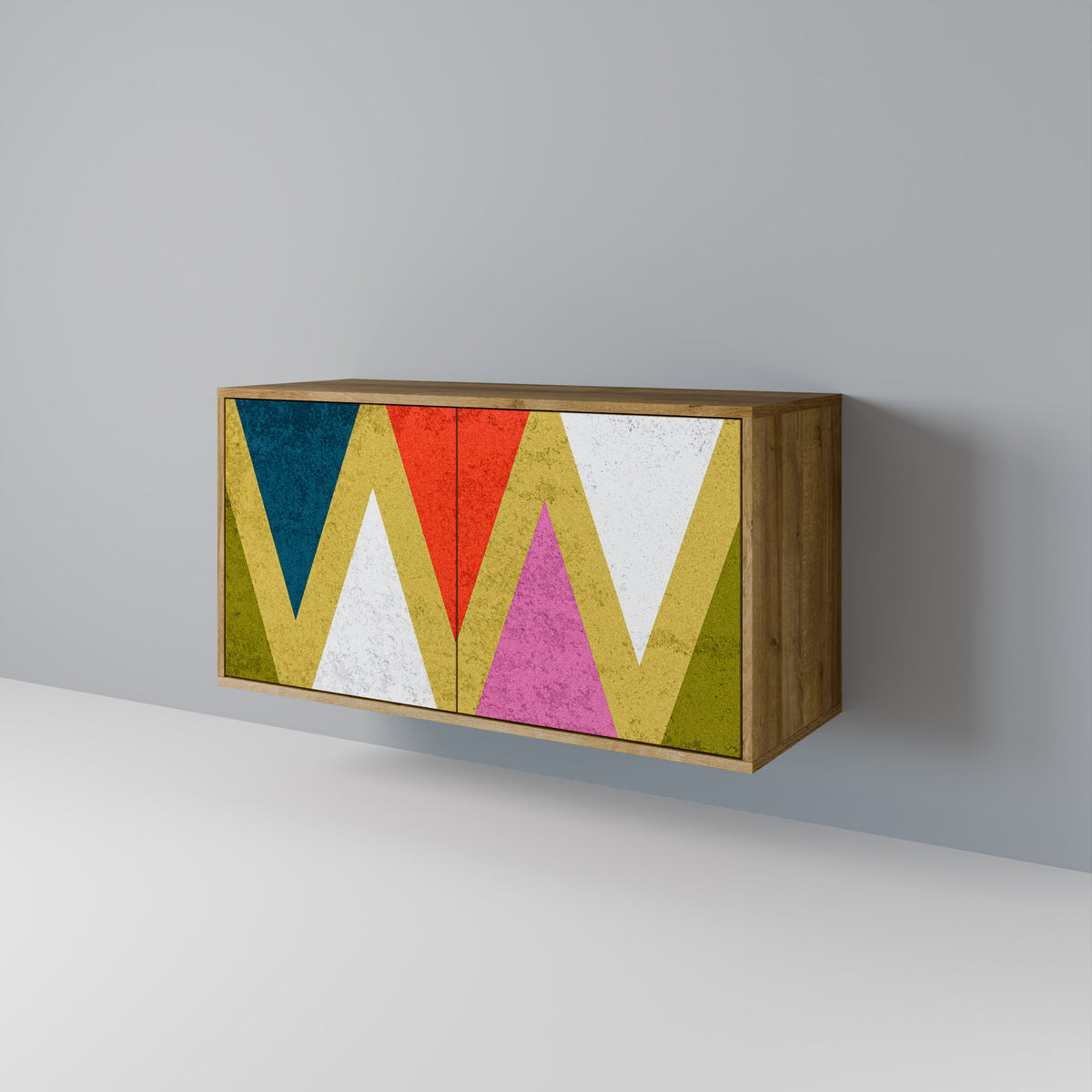 COLORFUL TRIANGLES 2-türiges Sideboard