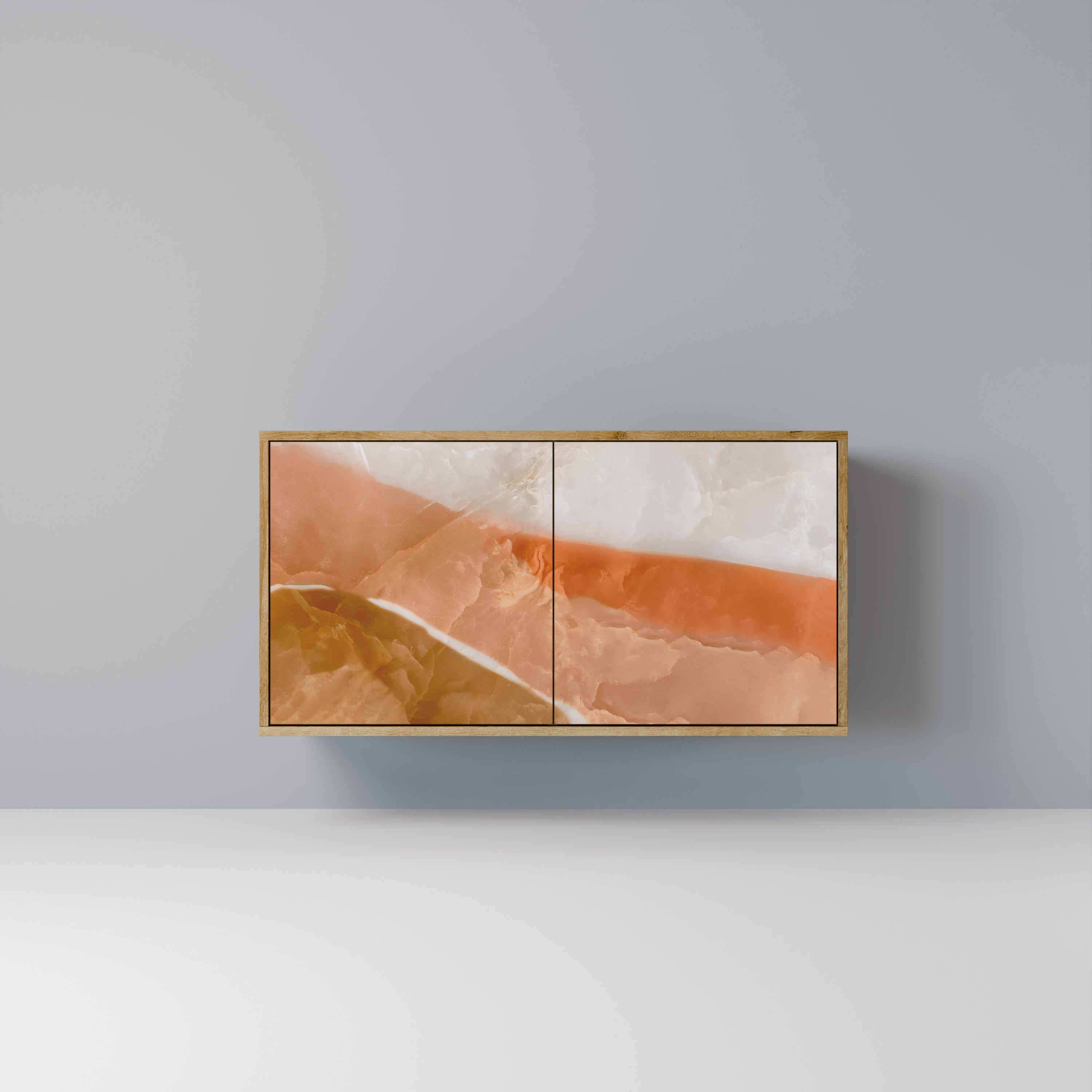 SANDHILLS SPLENDOUR Sideboard mit 2 Türen in Eichenoptik