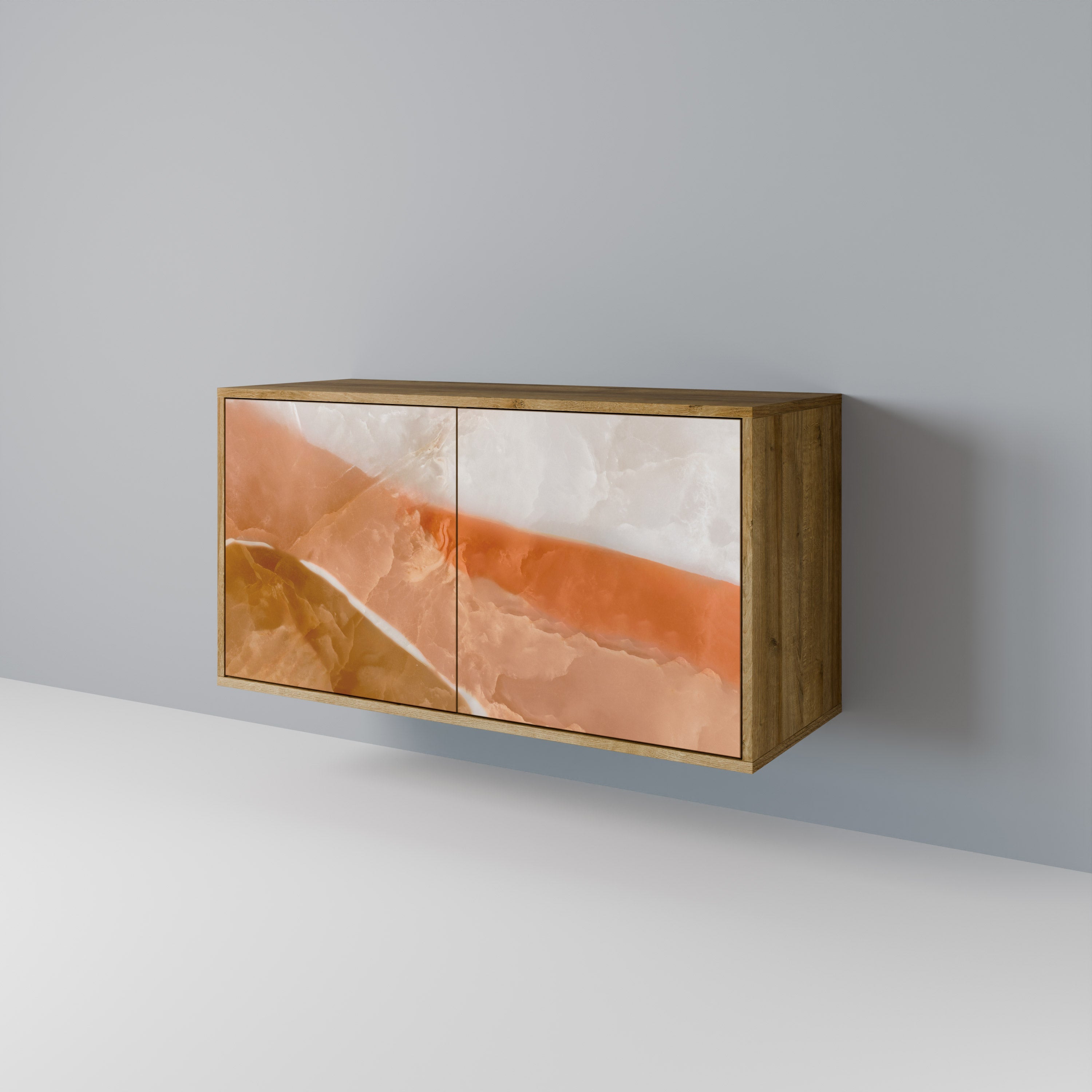 SANDHILLS SPLENDOUR Sideboard mit 2 Türen in Eichenoptik
