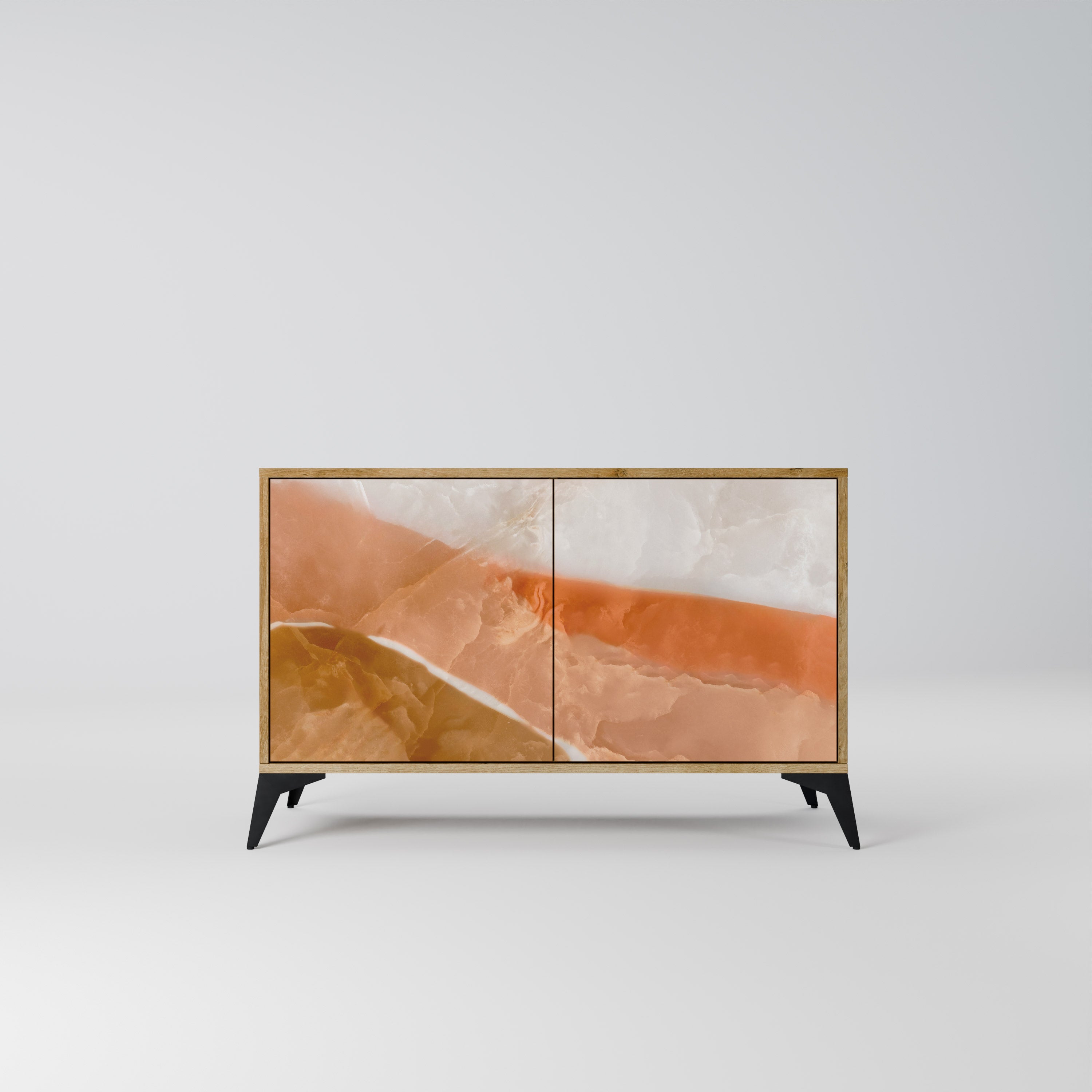SANDHILLS SPLENDOUR Sideboard mit 2 Türen in Eichenoptik
