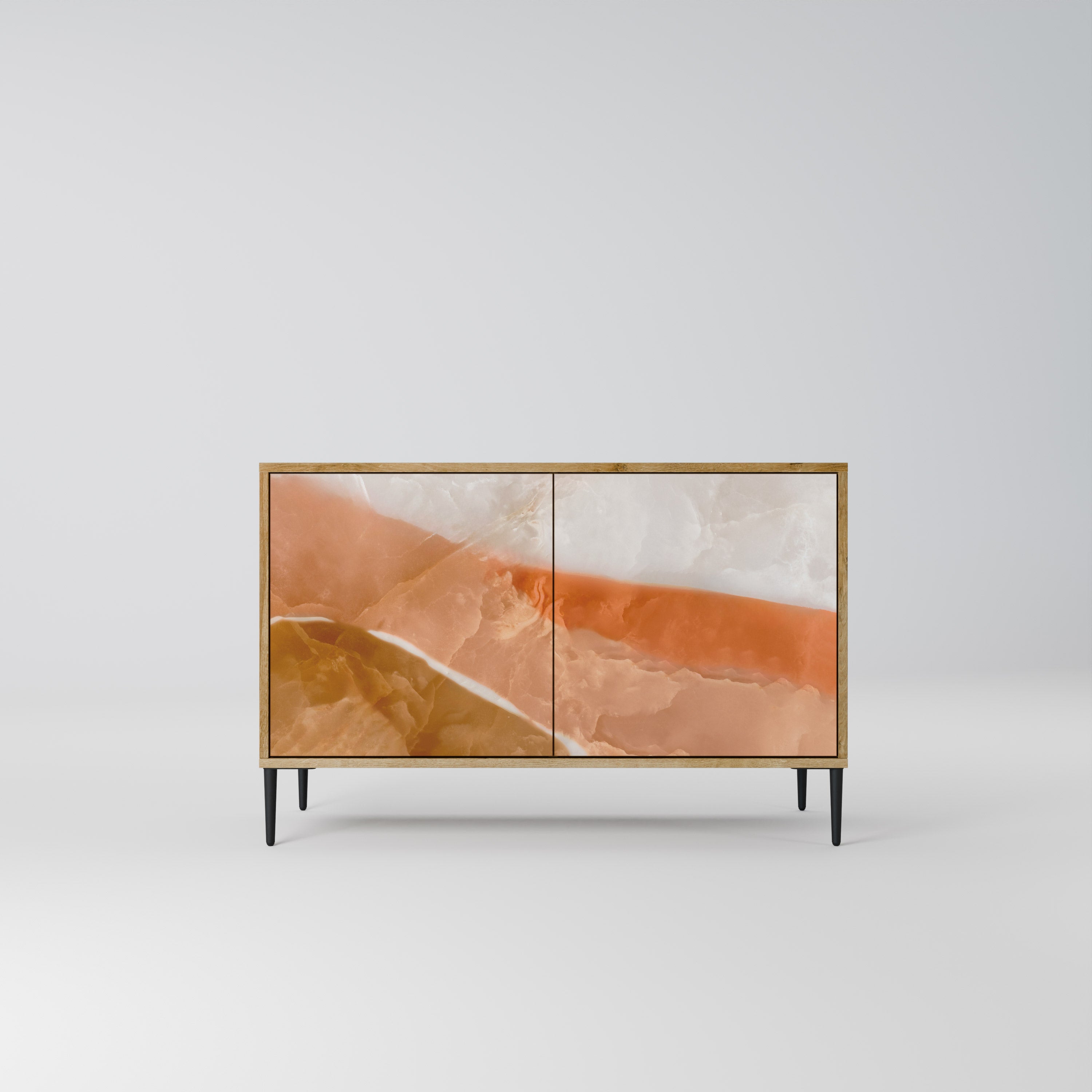 SANDHILLS SPLENDOUR Sideboard mit 2 Türen in Eichenoptik