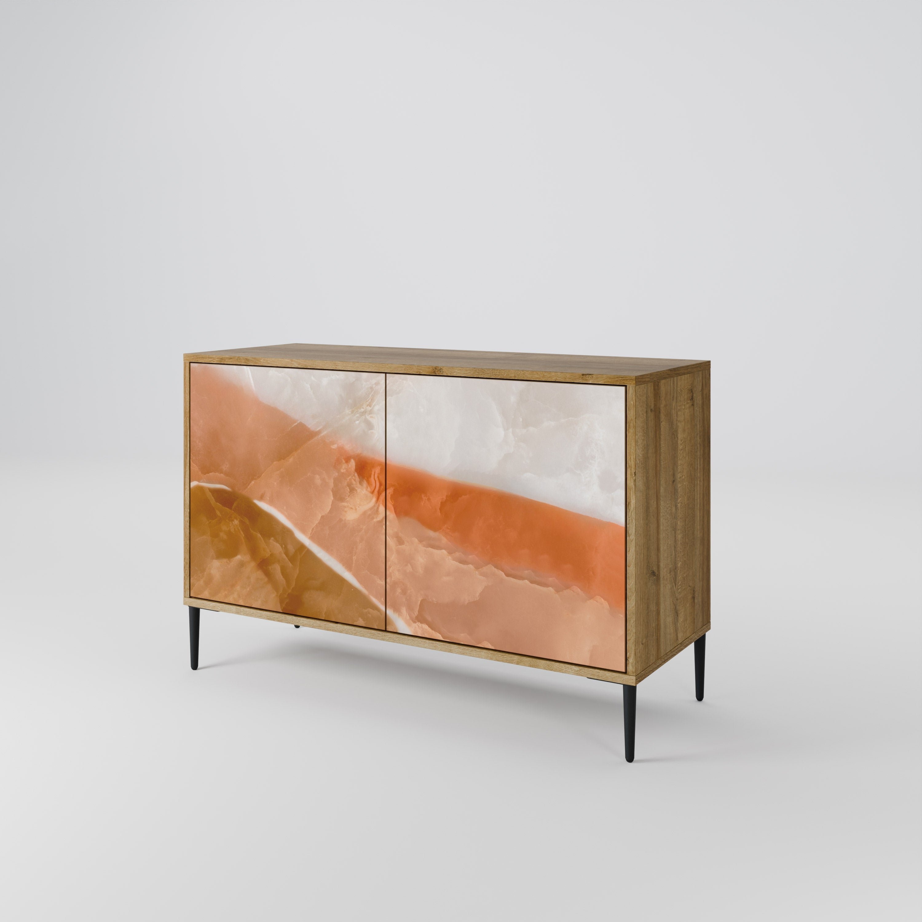 SANDHILLS SPLENDOUR Sideboard mit 2 Türen in Eichenoptik
