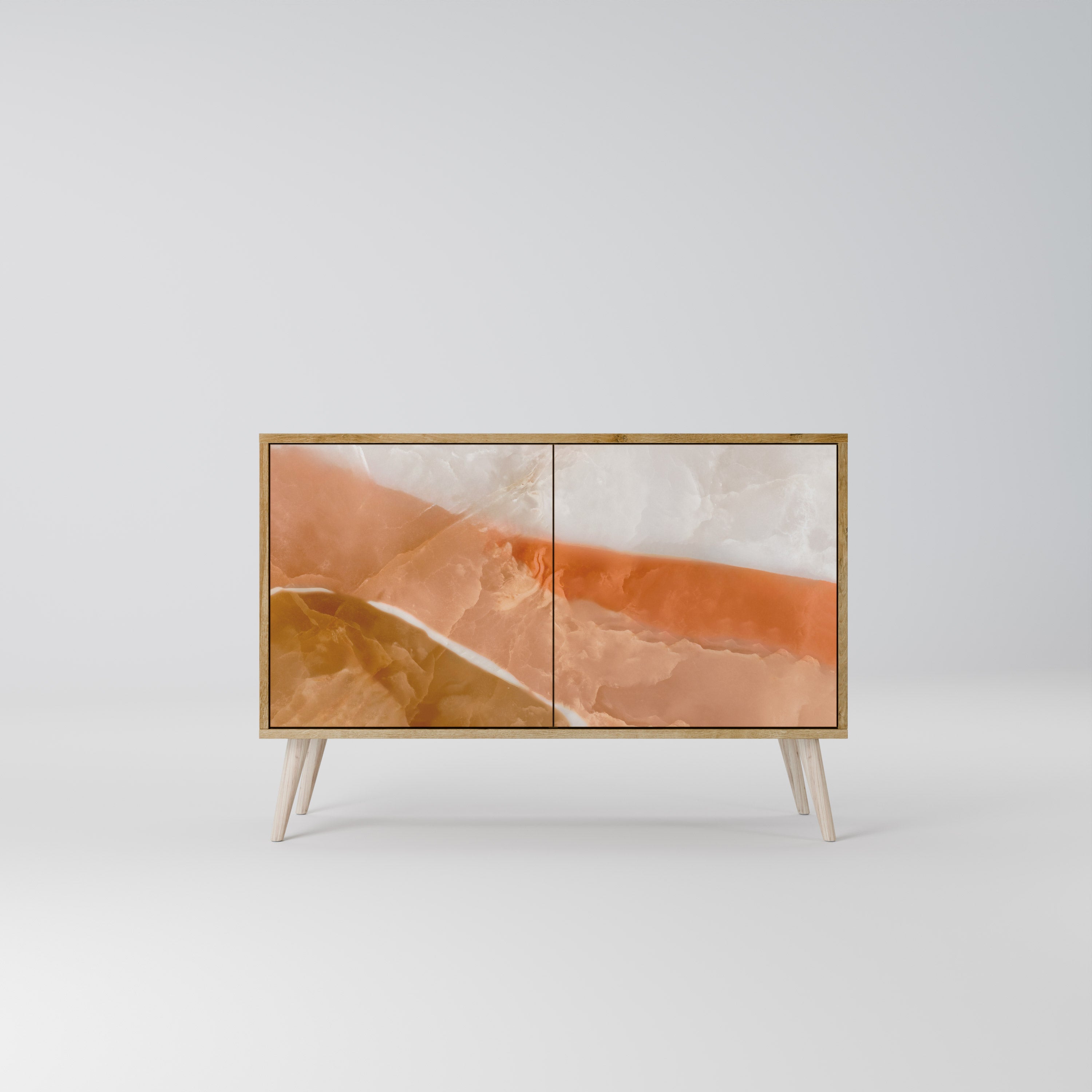 SANDHILLS SPLENDOUR Sideboard mit 2 Türen in Eichenoptik