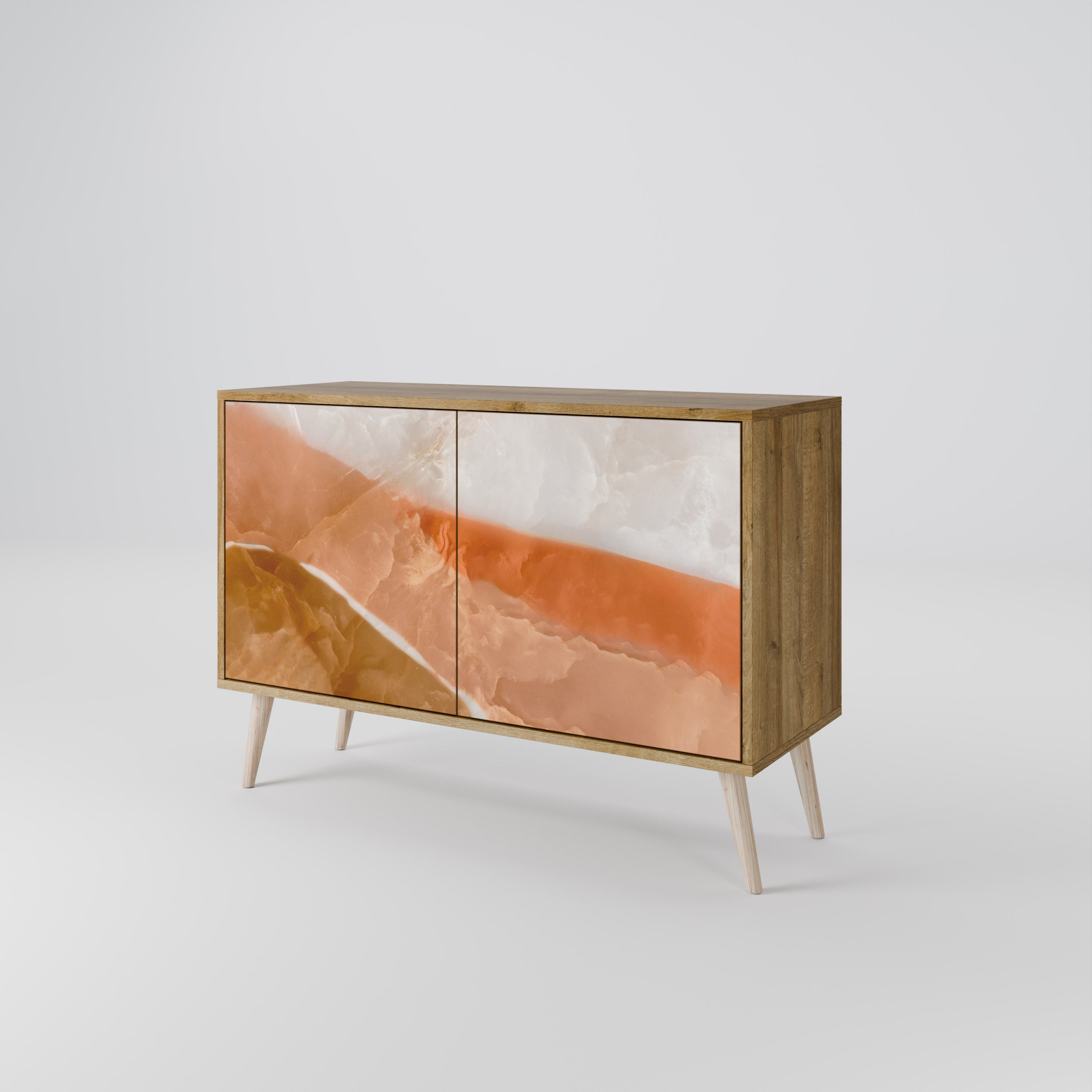 SANDHILLS SPLENDOUR Sideboard mit 2 Türen in Eichenoptik