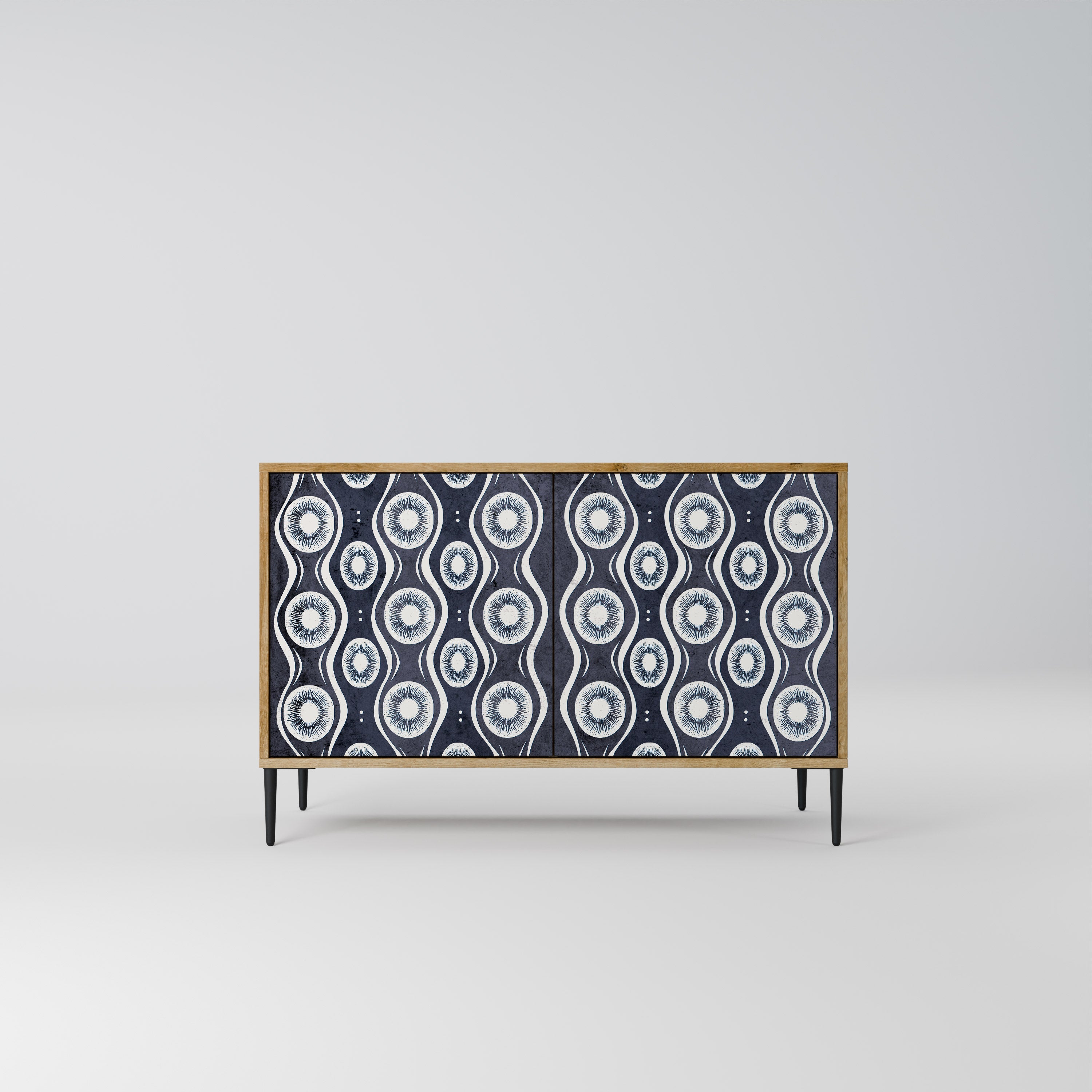 GRAPHITE EYES Sideboard mit 2 Türen in Eichenoptik
