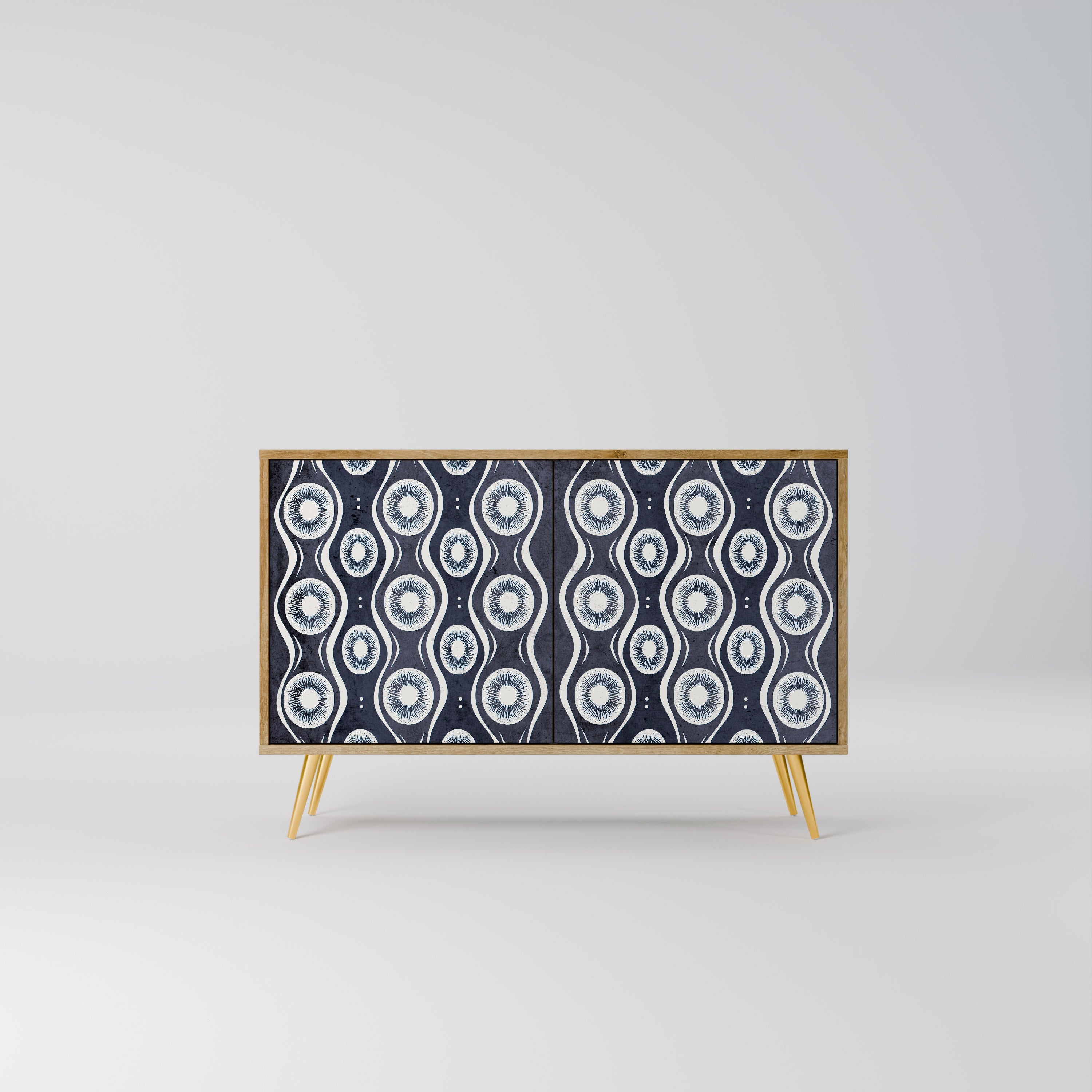GRAPHITE EYES Sideboard mit 2 Türen in Eichenoptik