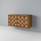 BROWN EYES 2-Door Sideboard in Oak Effect