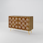 BROWN EYES 2-Door Sideboard in Oak Effect
