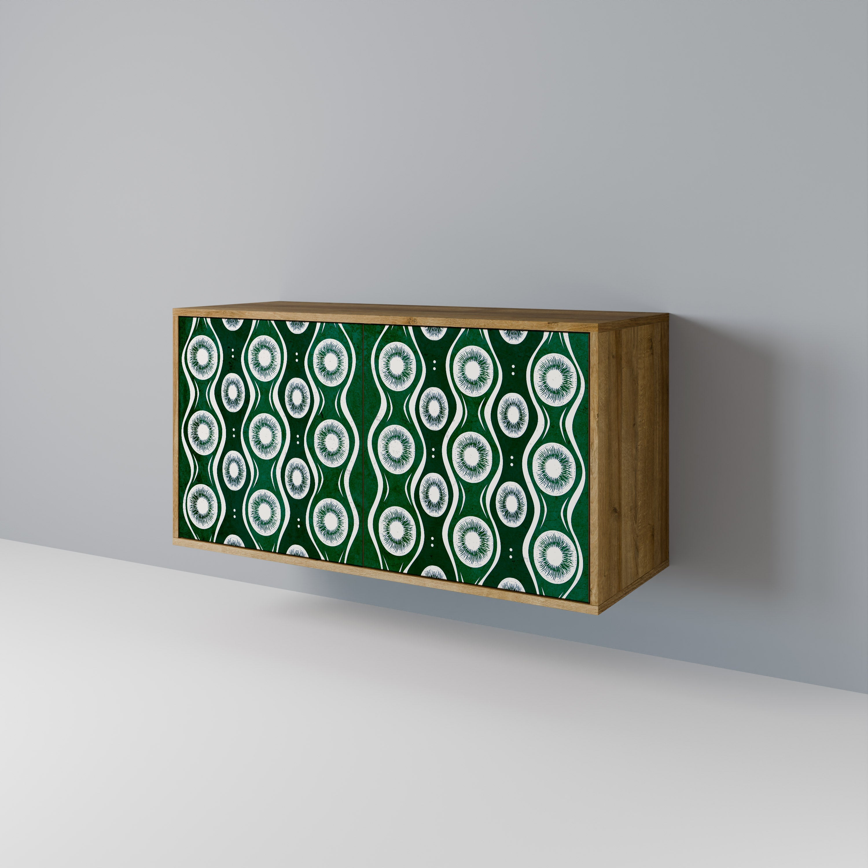GREEN EYES Sideboard mit 2 Türen in Eichenoptik