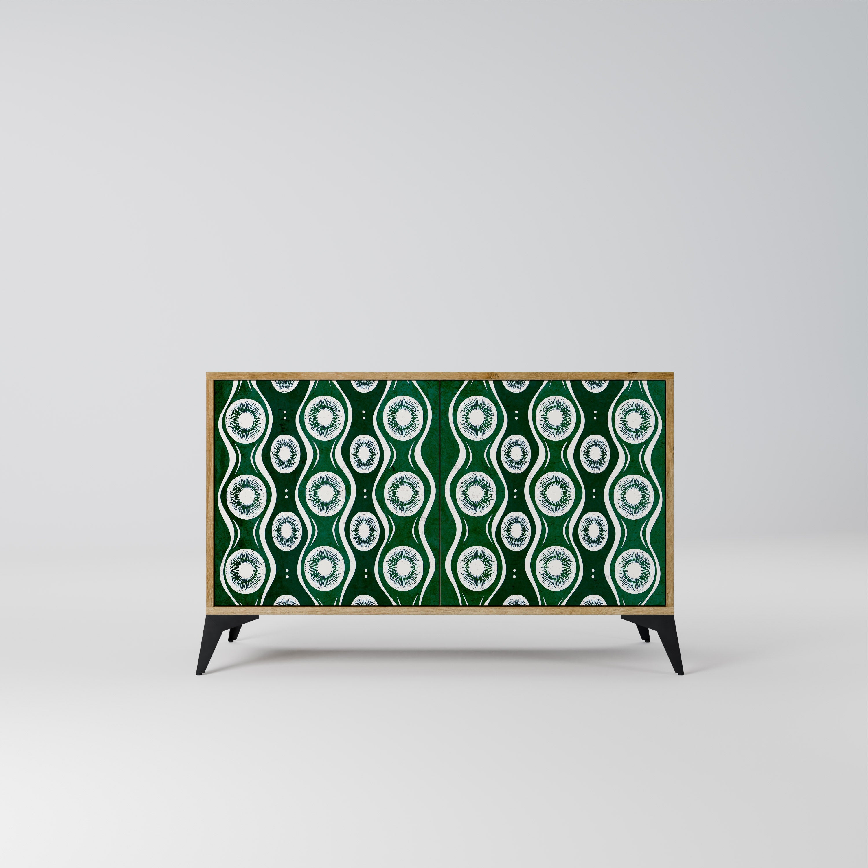 GREEN EYES Sideboard mit 2 Türen in Eichenoptik