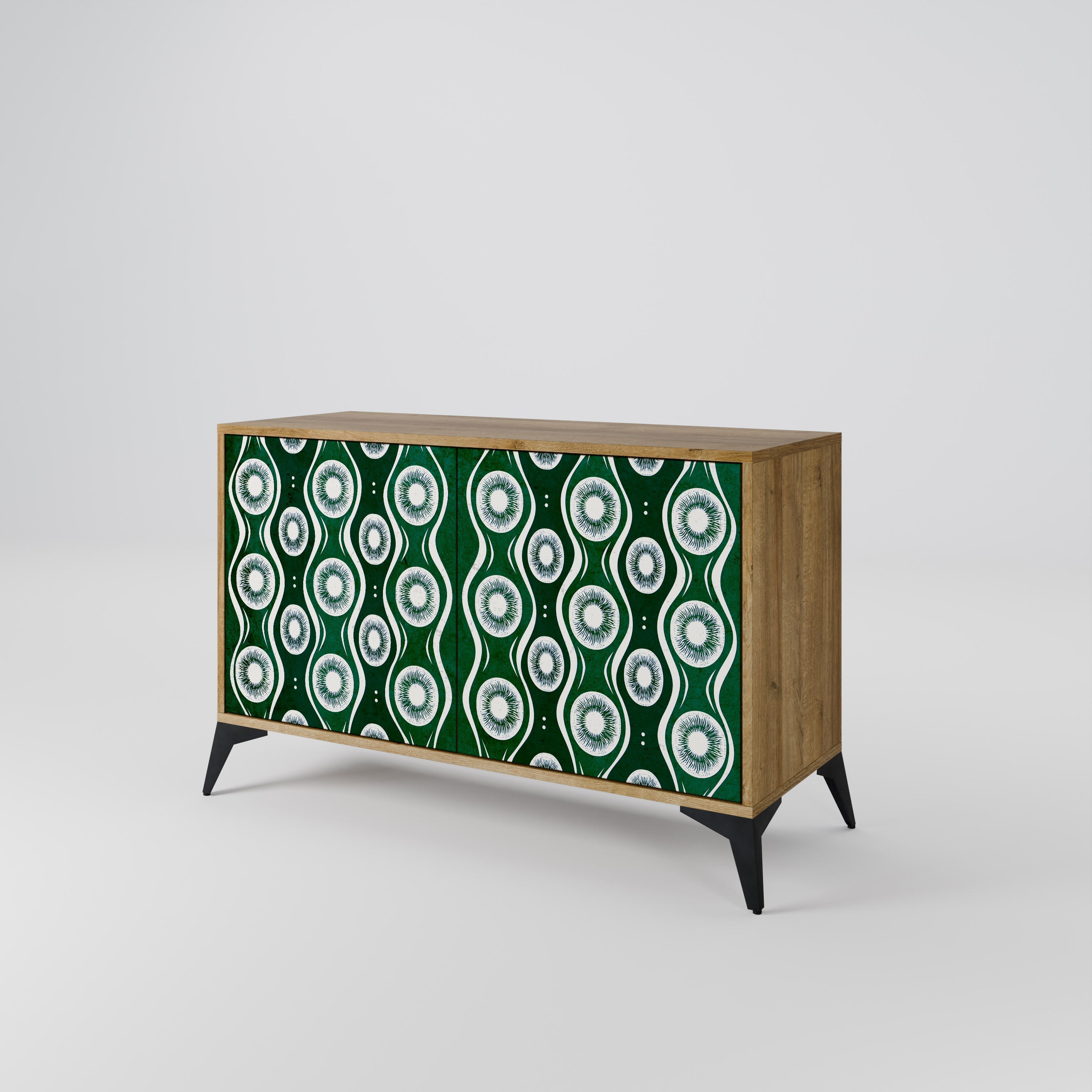 GREEN EYES Sideboard mit 2 Türen in Eichenoptik