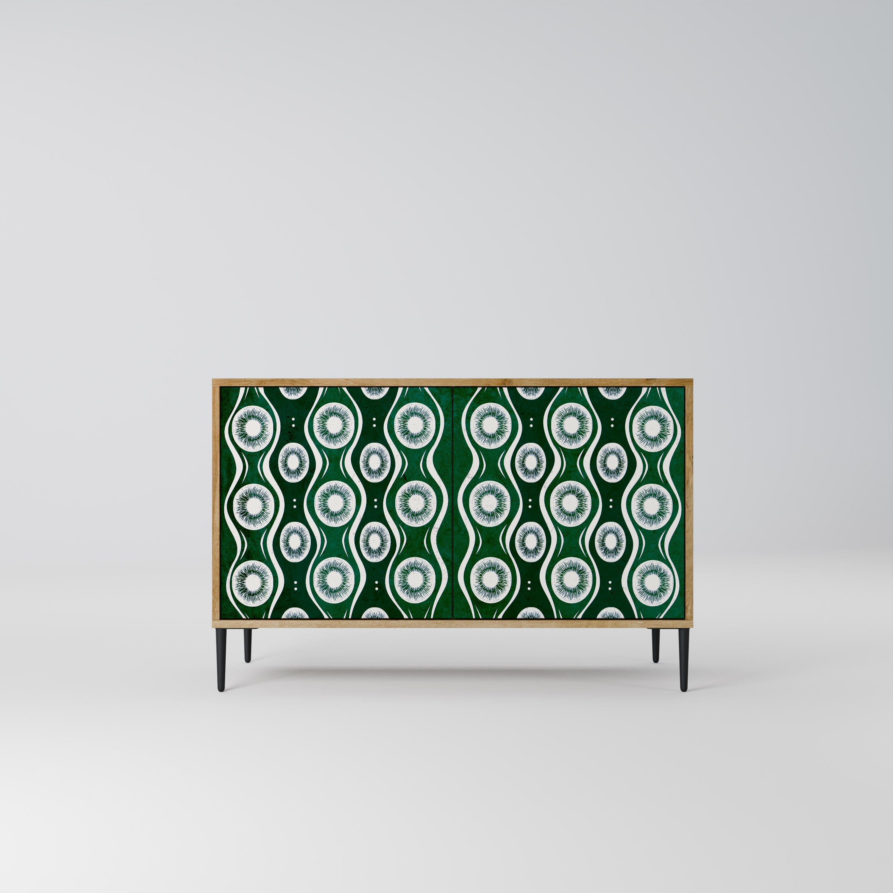 GREEN EYES Sideboard mit 2 Türen in Eichenoptik