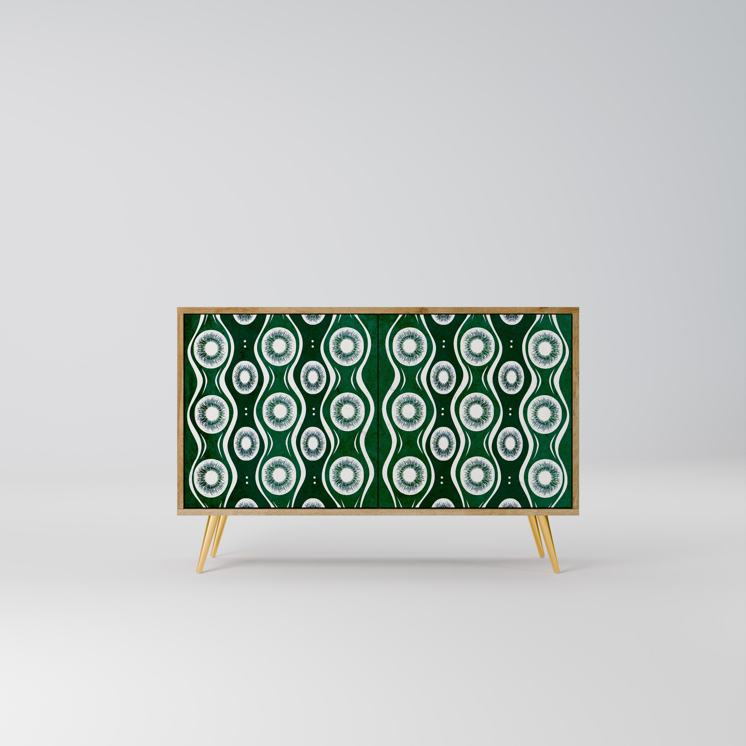 GREEN EYES Sideboard mit 2 Türen in Eichenoptik