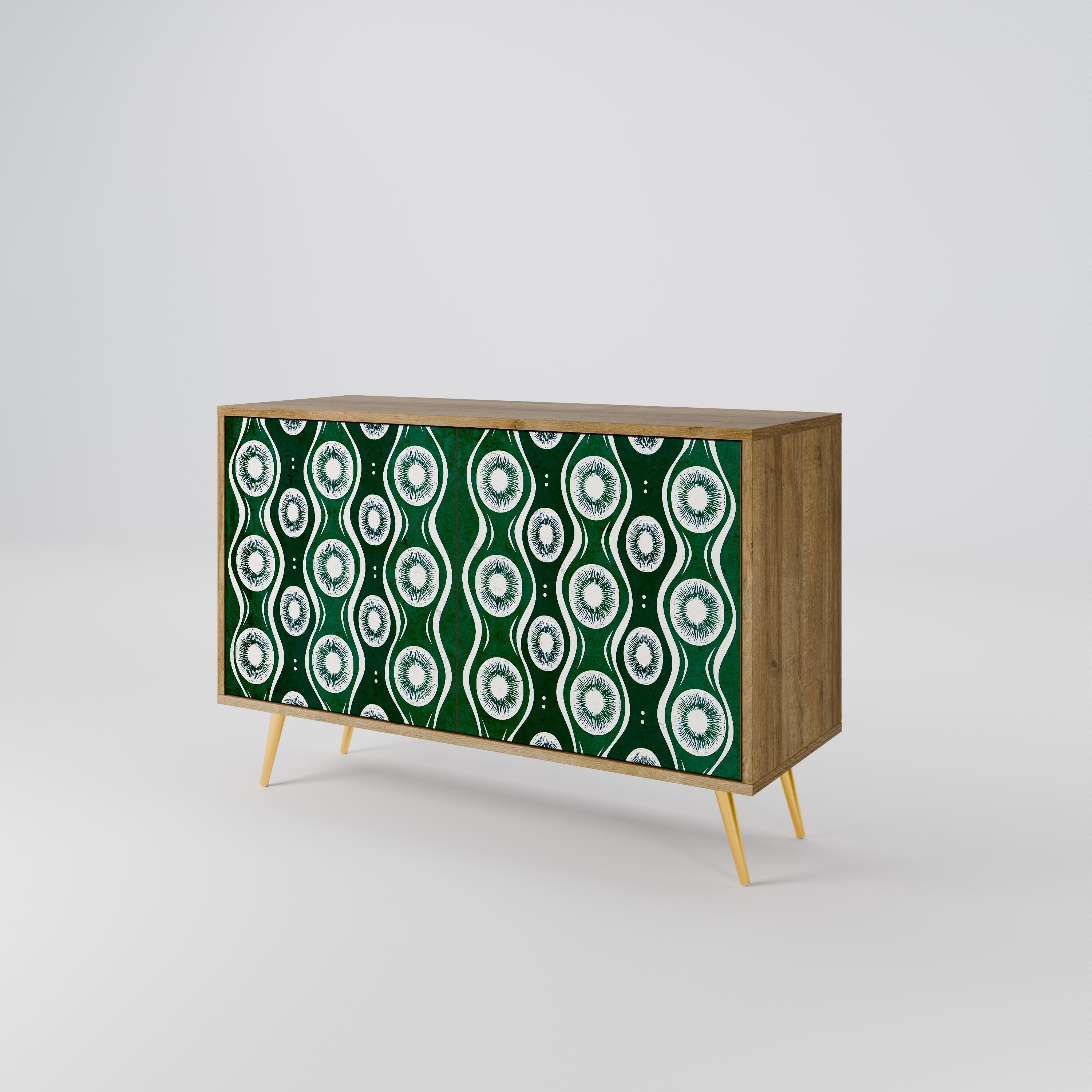 GREEN EYES Sideboard mit 2 Türen in Eichenoptik